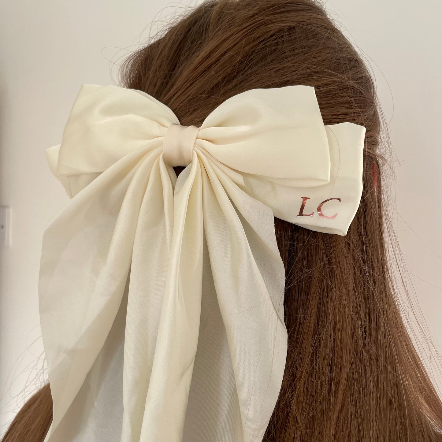 Personalised Long Initial Monogram Hair Bow