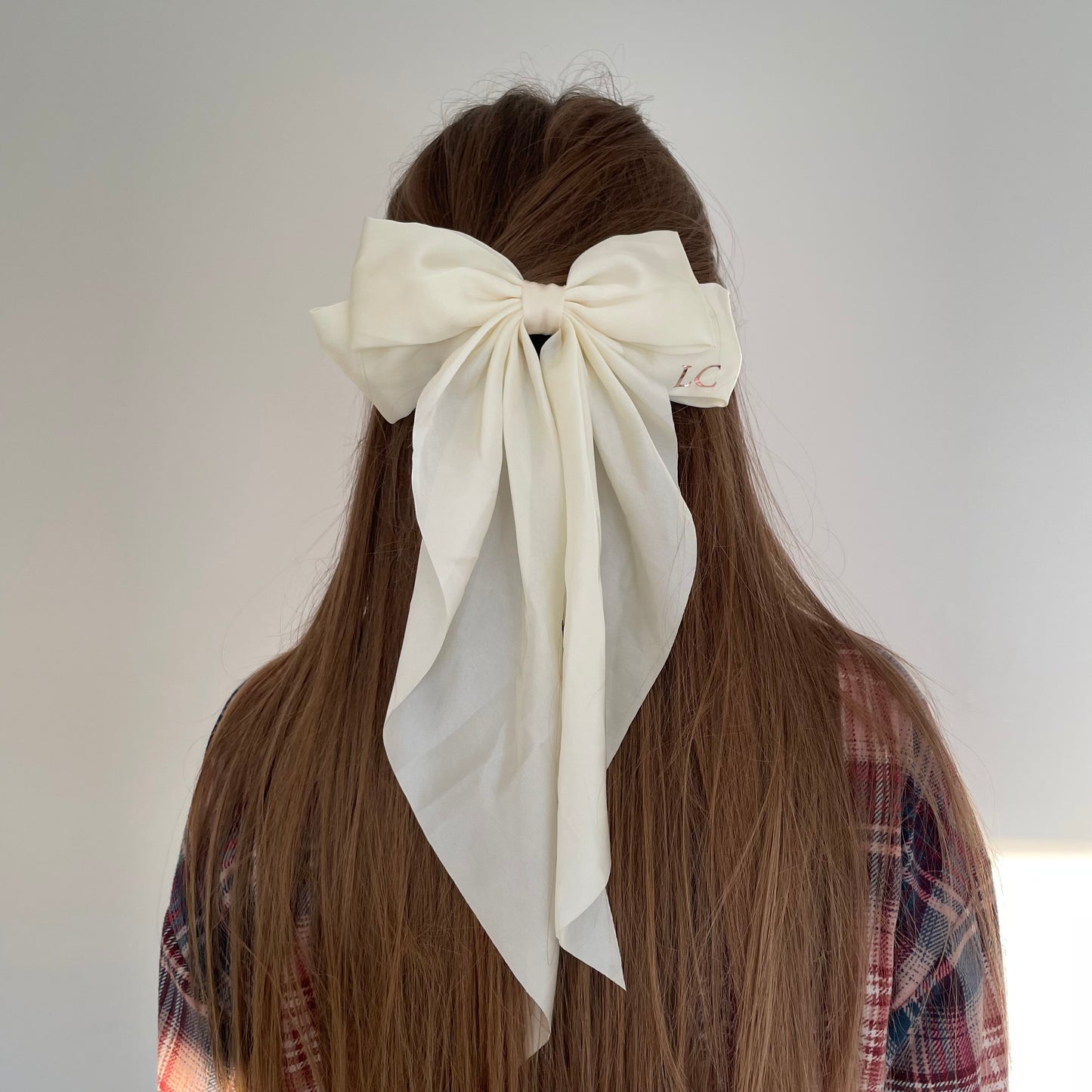 Personalised Long Initial Monogram Hair Bow