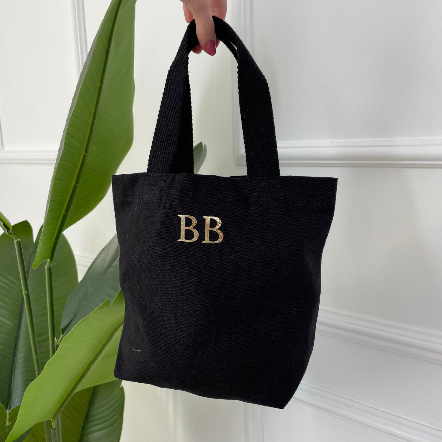 Personalised Mini Canvas Tote Lunch Hand Bag