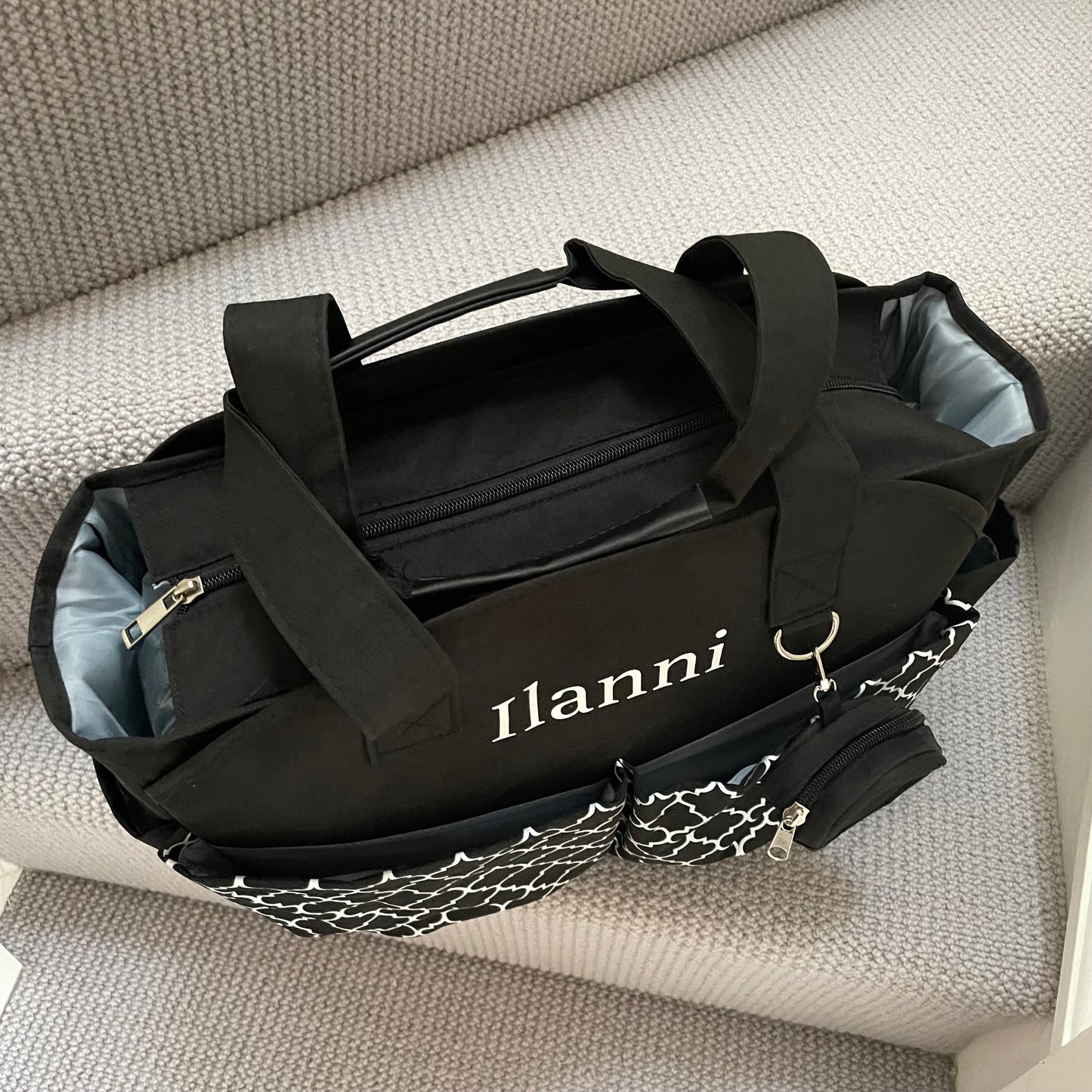 Personalised Clover Stroller Buggy Organiser Baby Bag