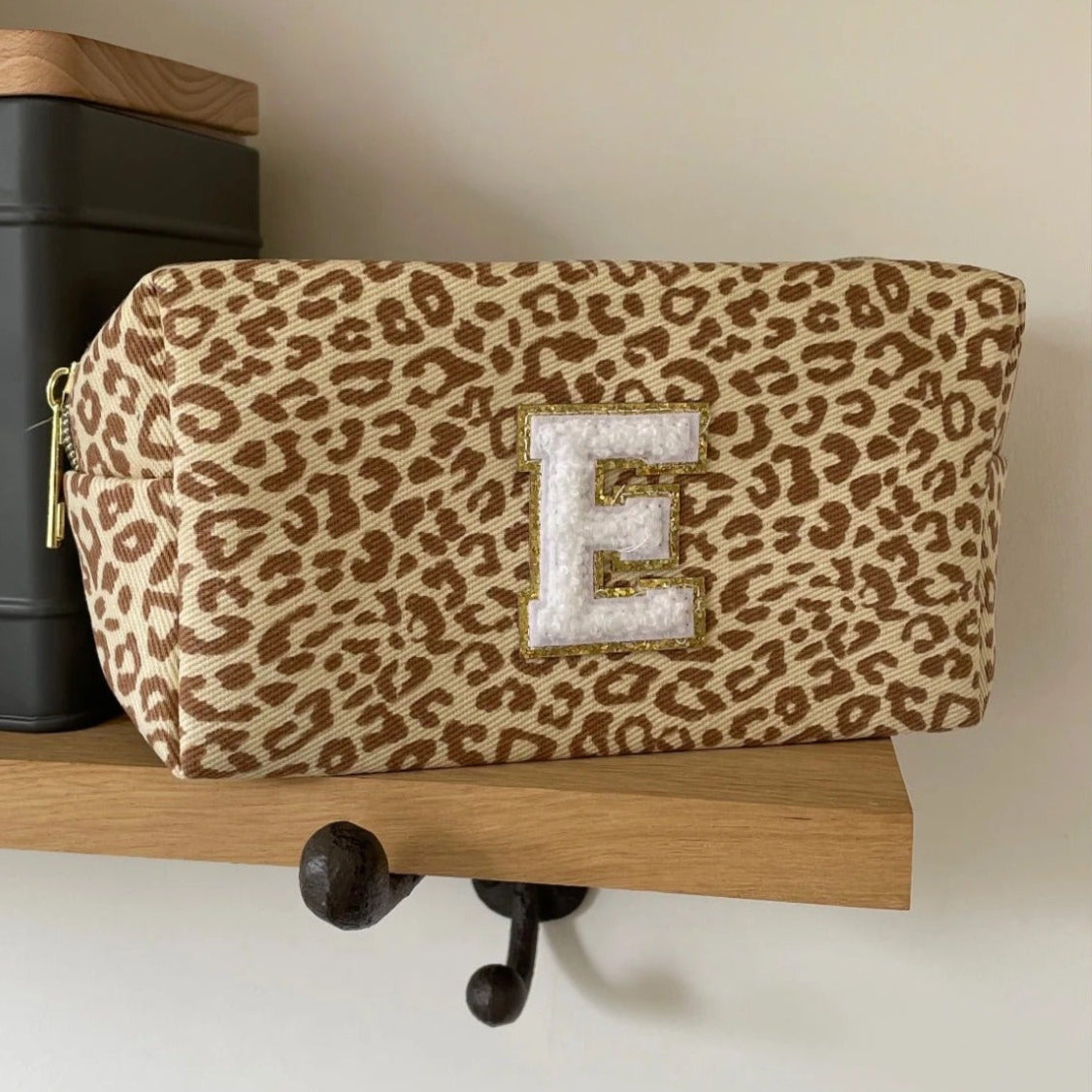Personalised Leopard Print Makeup Cosmetic Bag Pencil Case
