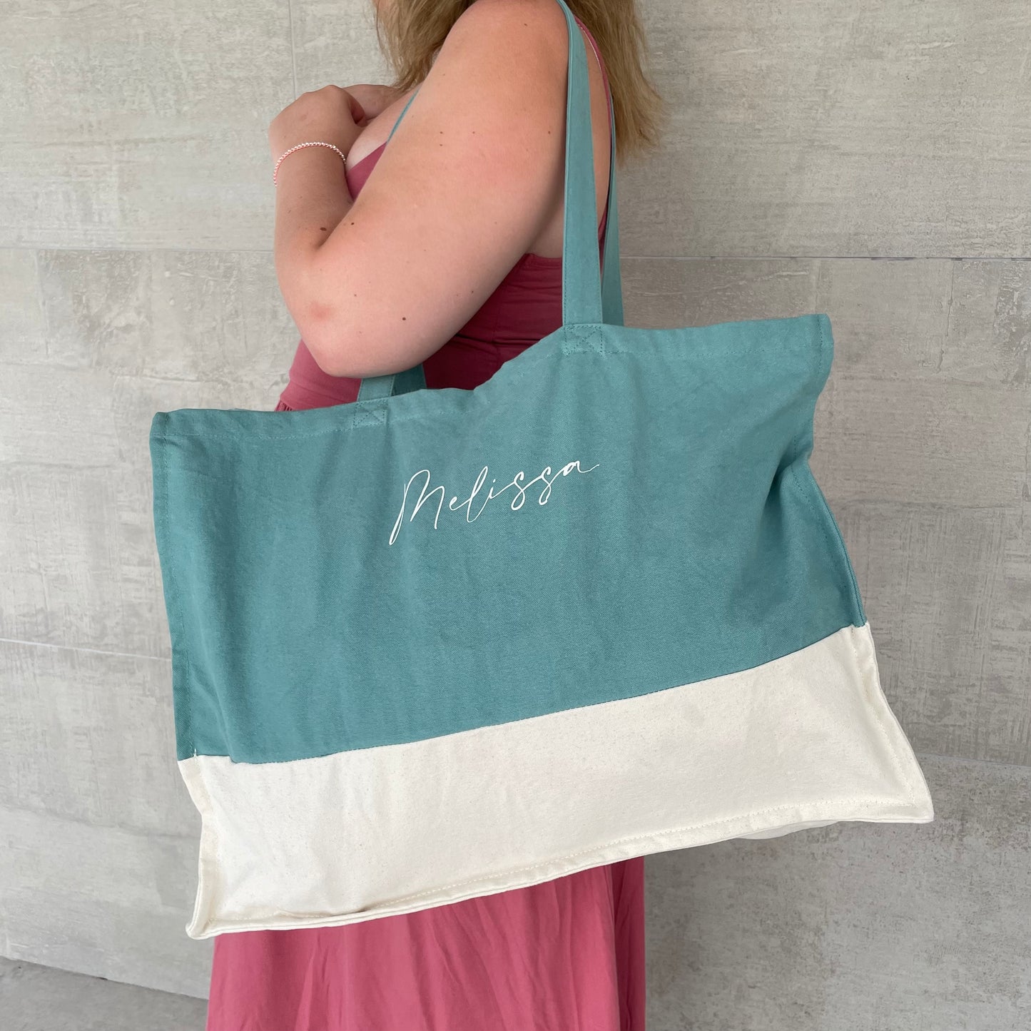 Personalised EMILY Square Canvas Tote Bag
