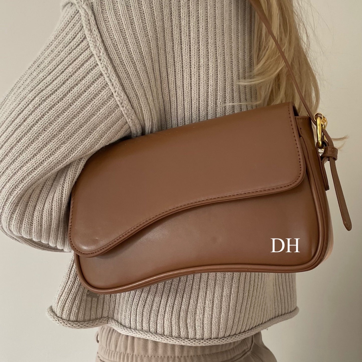 Personalised 2-in-1 Swoosh Baguette Shoulder Crossbody Bag