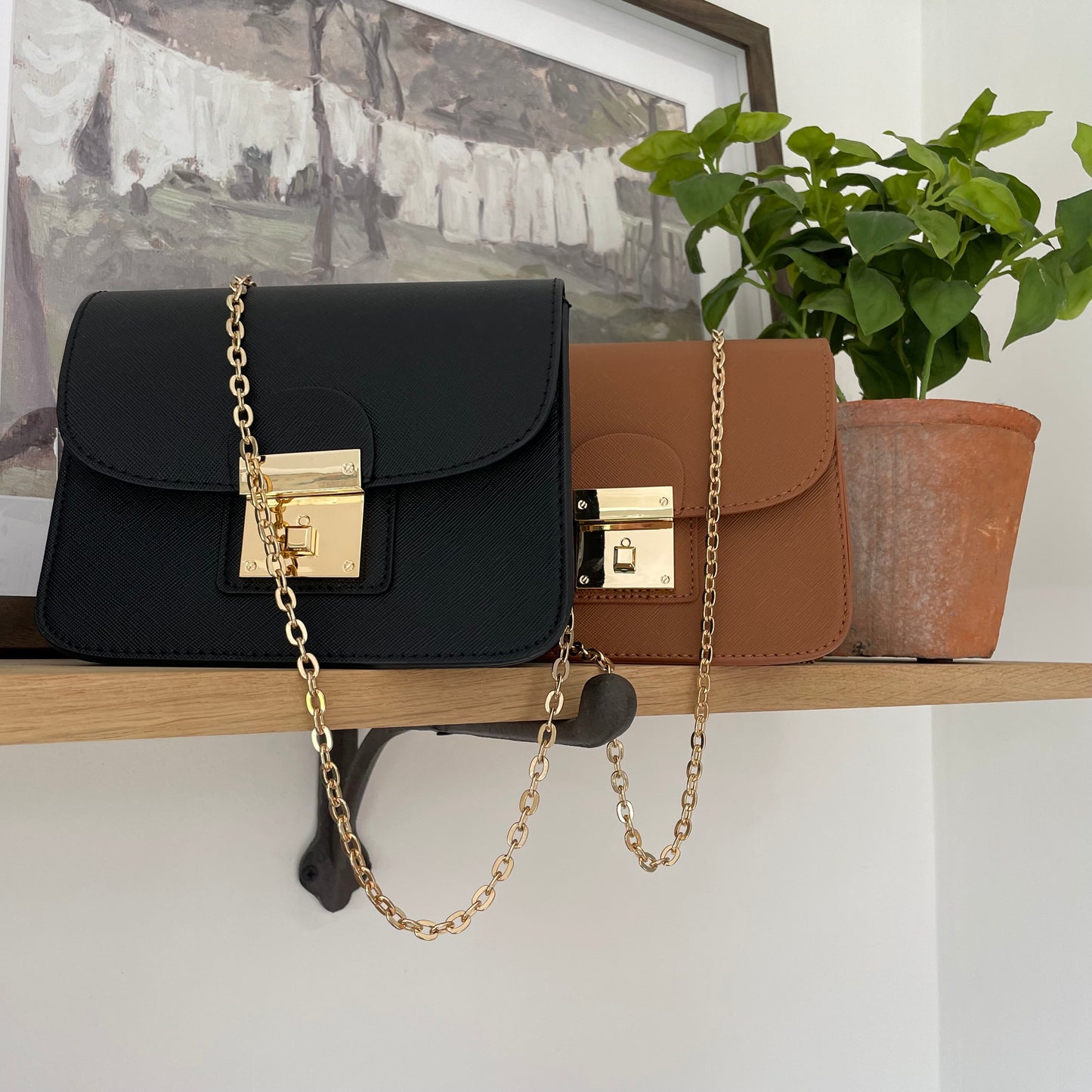 Personalised Saffiano Leather FRANKIE Cross body bag