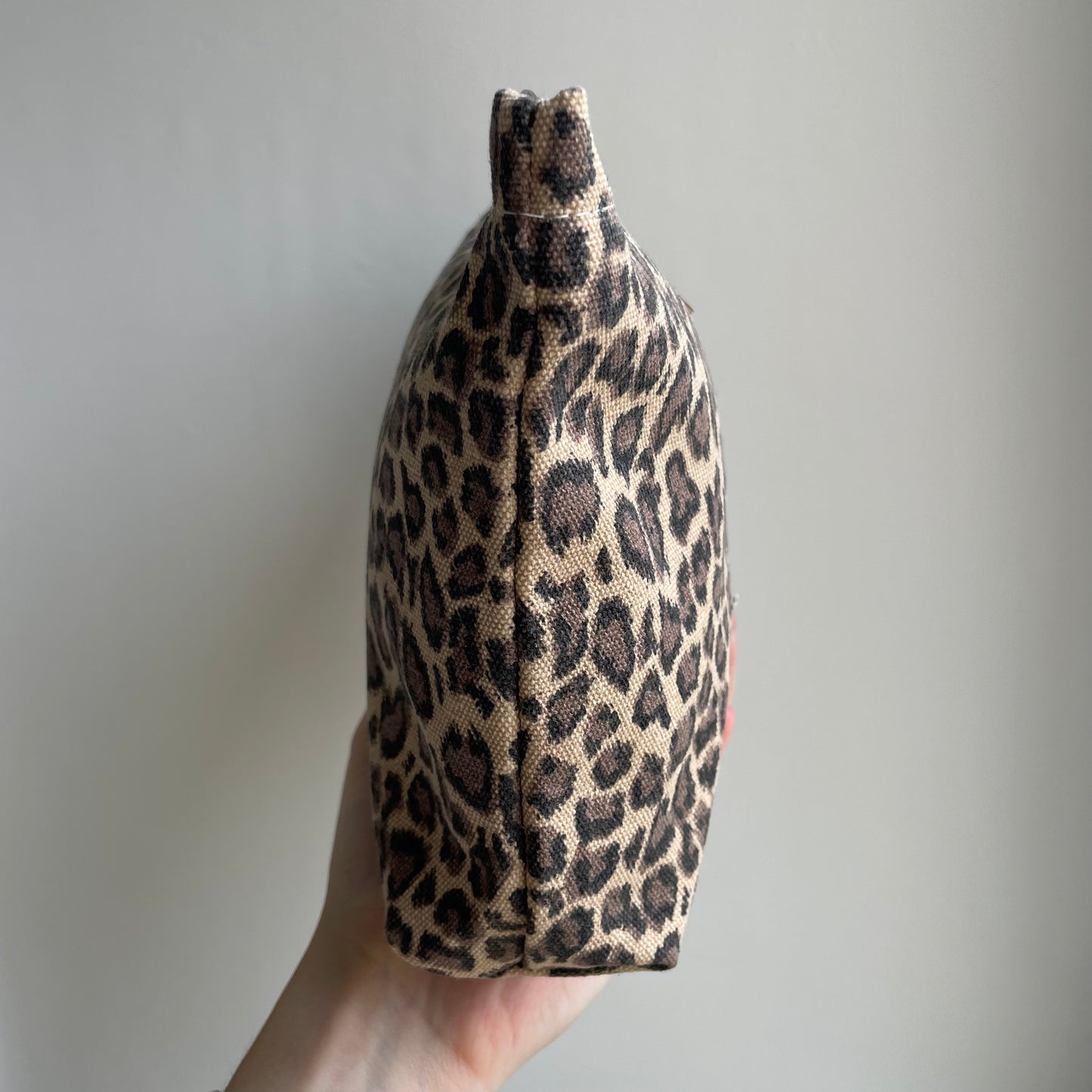 Personalised Leopard Print Makeup Clutch Bag