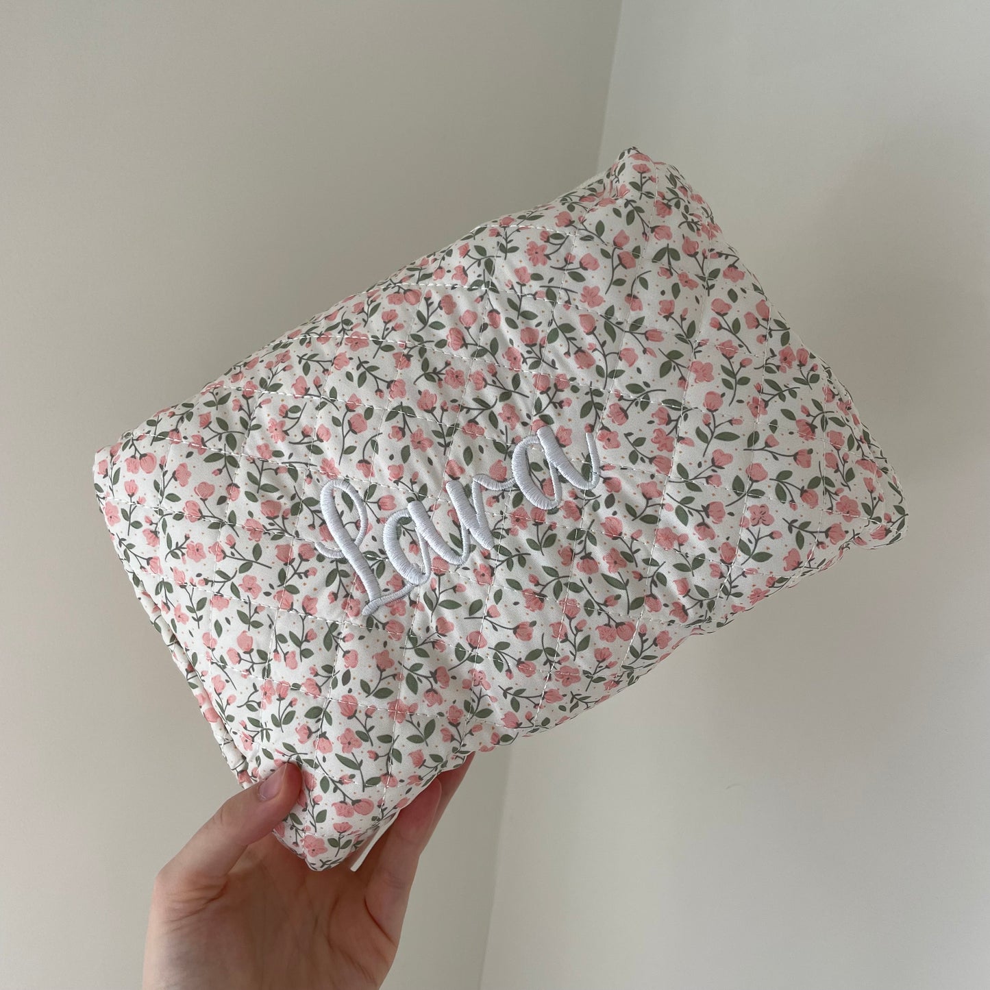 Personalised Embroidered Ditsy Cosmetic Bags