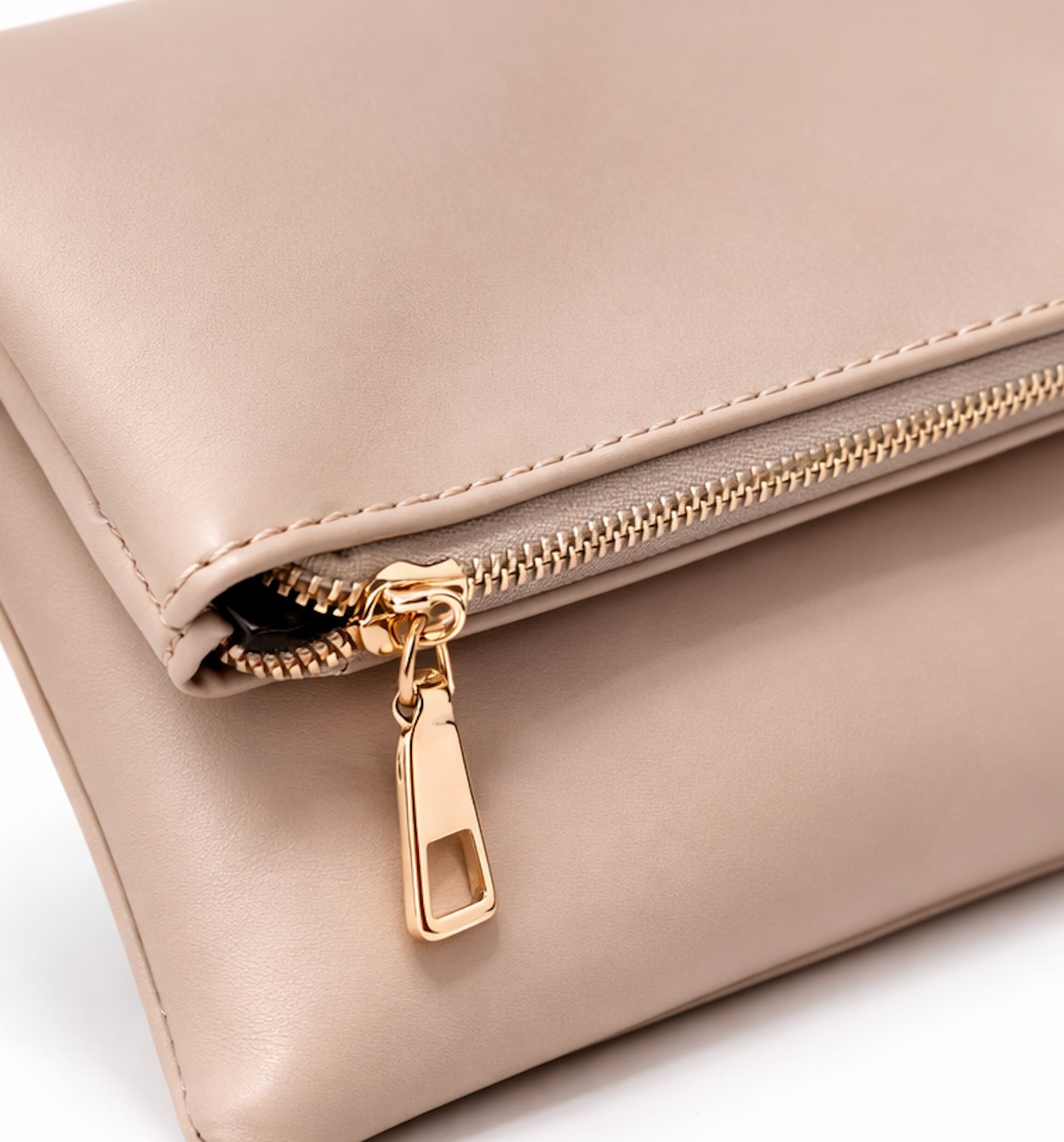 Beige clutch