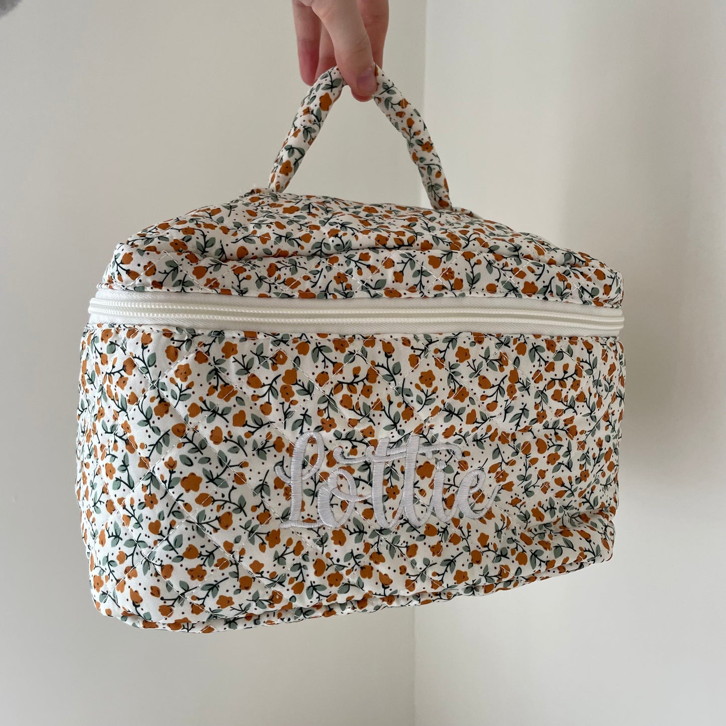 Personalised Embroidered Ditsy Cosmetic Bags