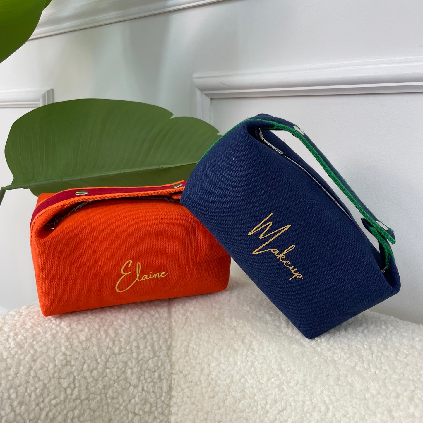 Personalised Top Handle Cosmetic Bag