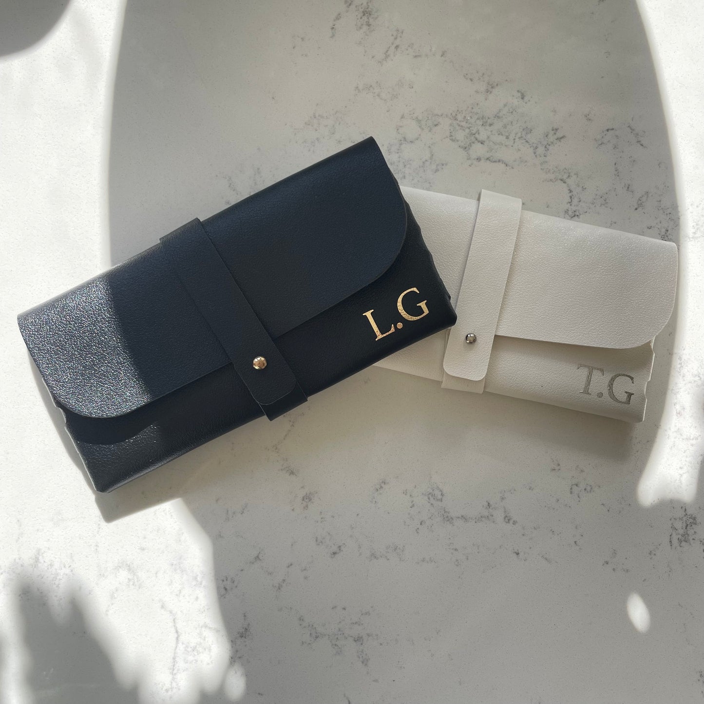 Personalised Tie Faux Leather Glasses Case Sunglasses