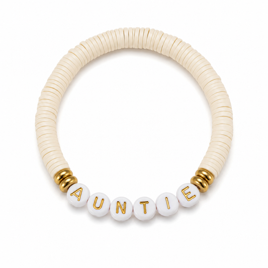 AUNTIE clay bead bracelet