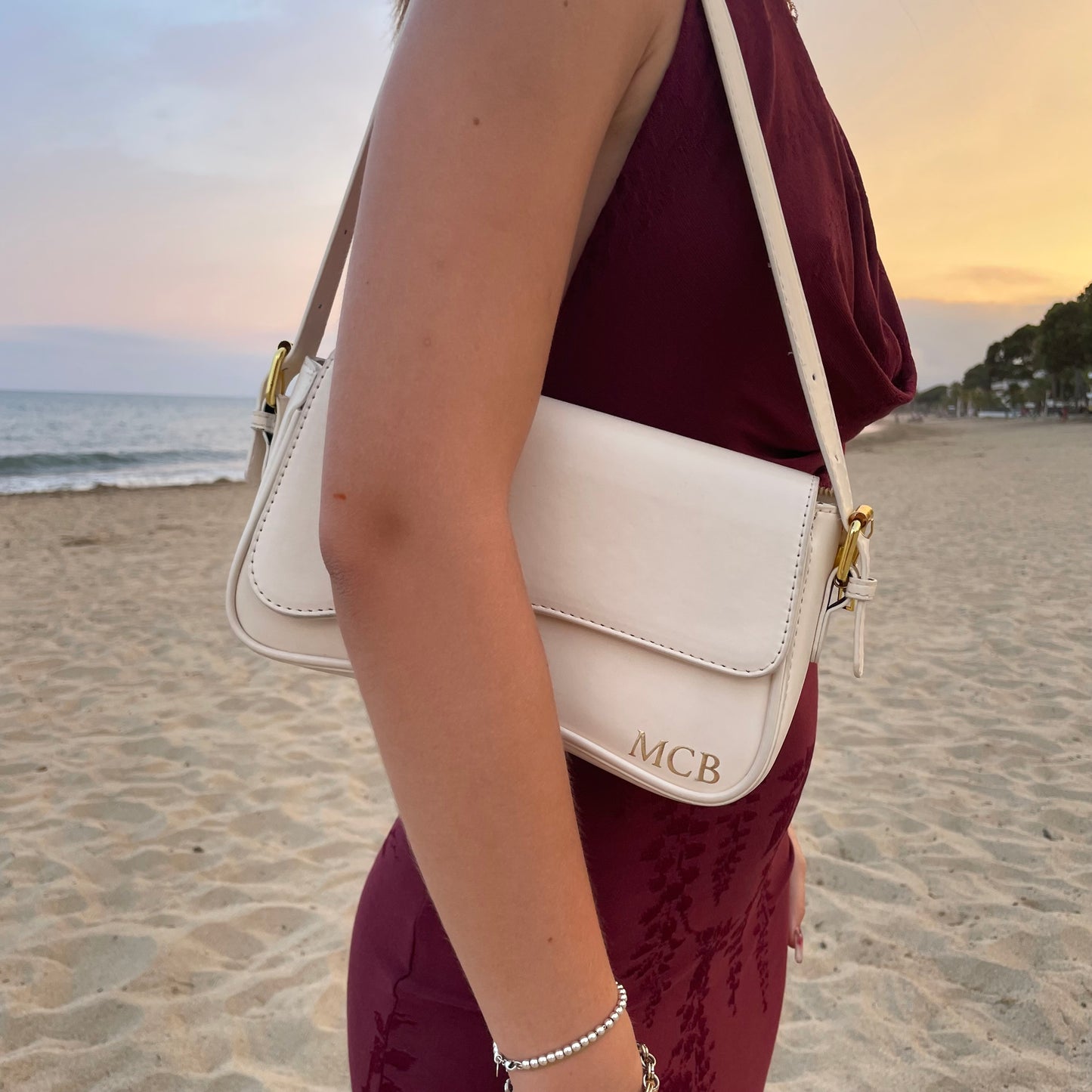 Personalised 2-in-1 Swoosh Baguette Shoulder Crossbody Bag