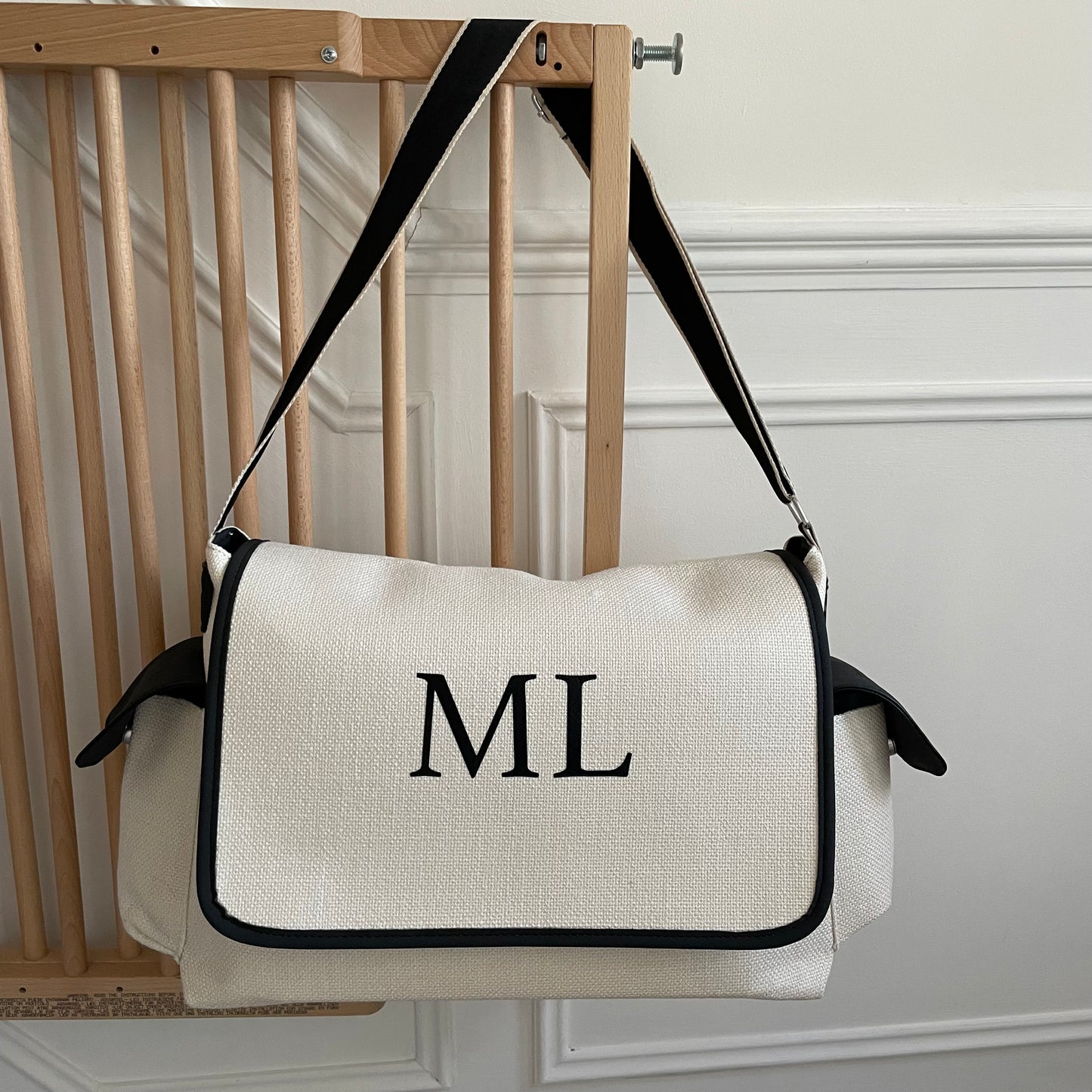 Personalised Canvas Stroller Buggy Nappy Organiser Baby Bag
