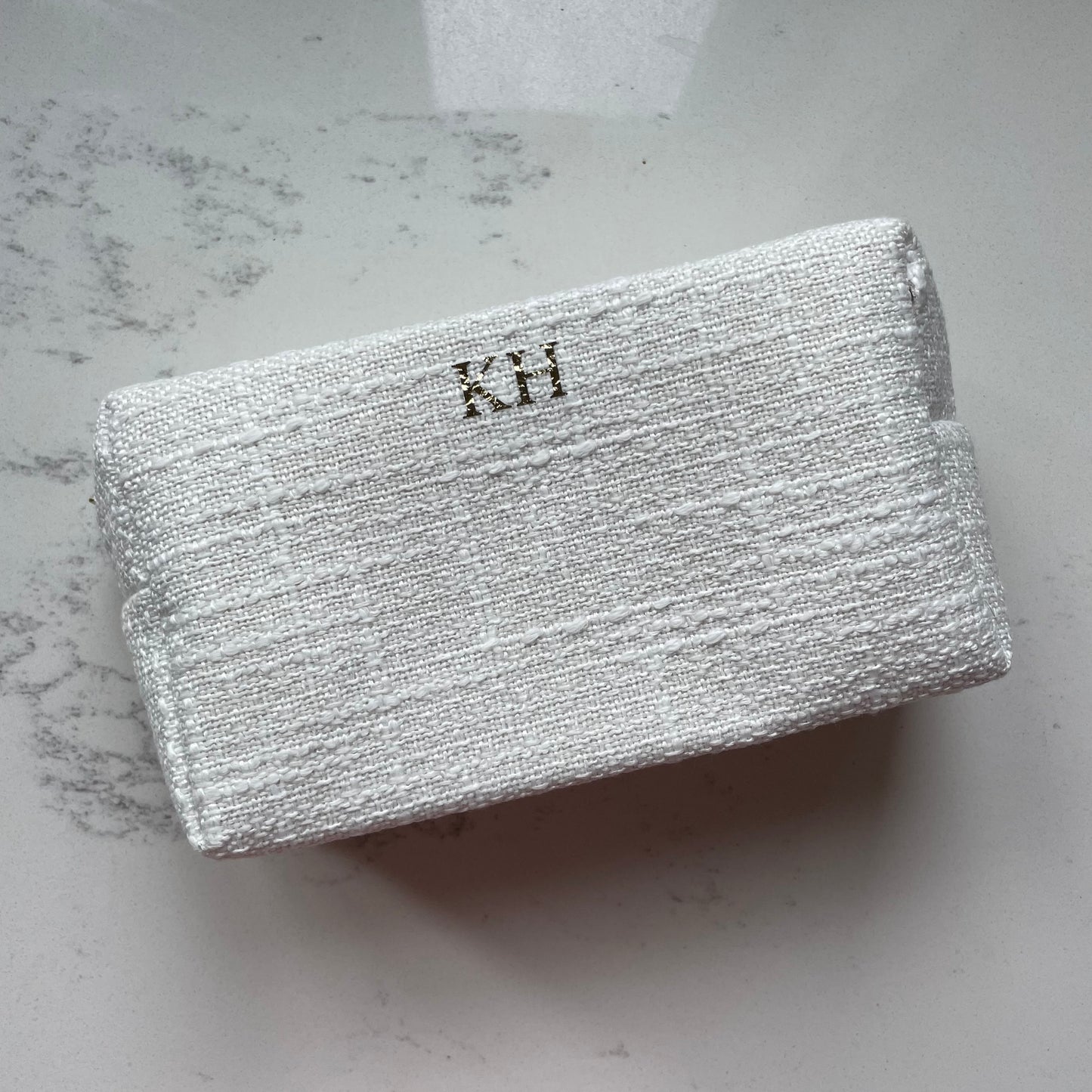 Personalised Boucle Makeup Cosmetic Bag Pencil Case