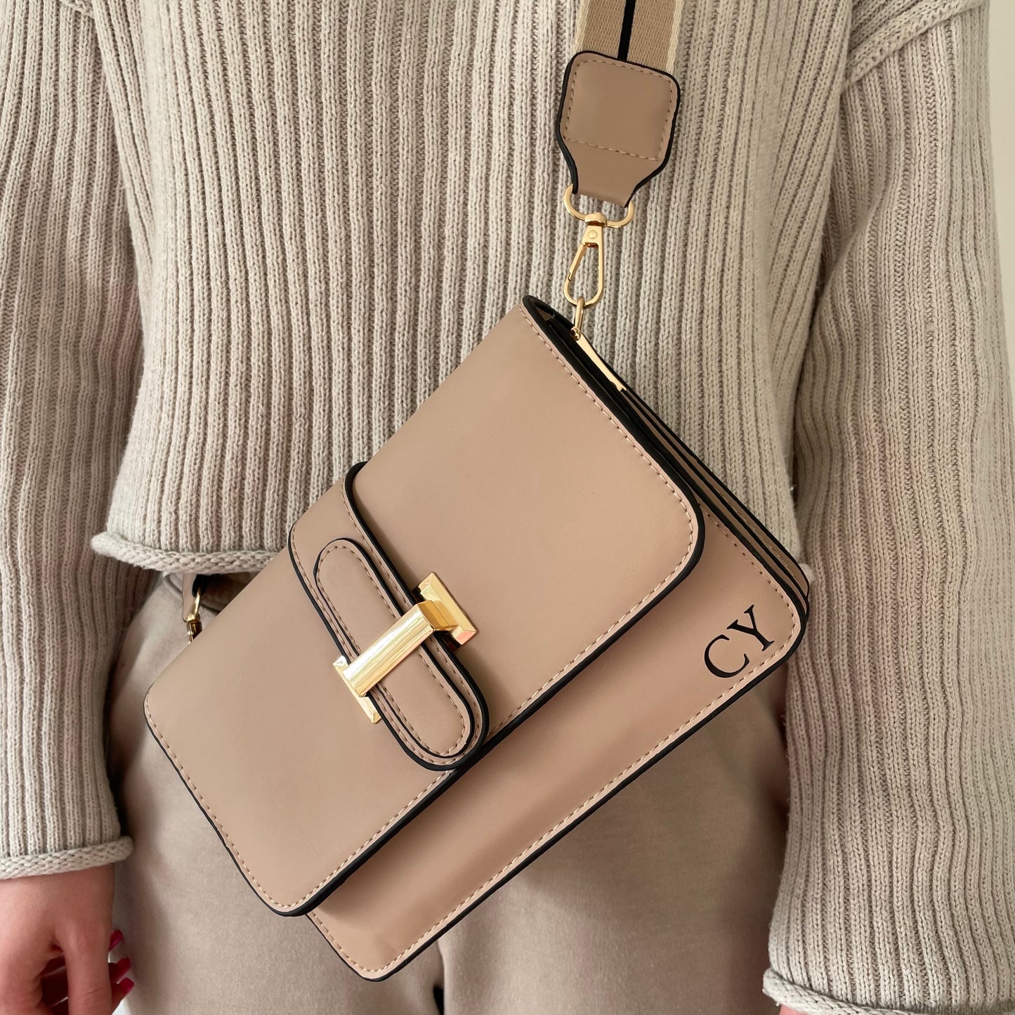 Personalised ELIZABETH Cross Body Camera Bag