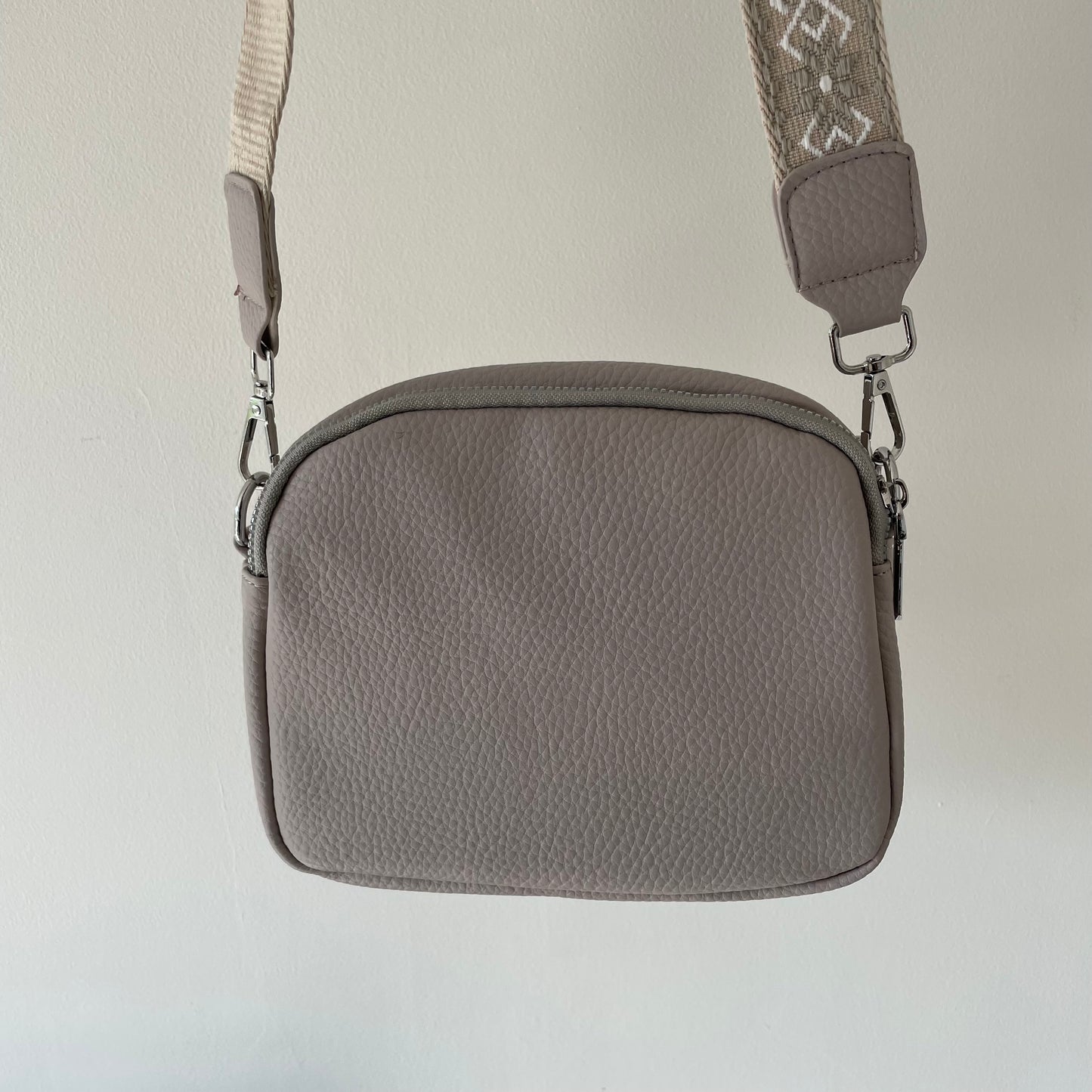 Personalised Grey Cross Body Bag