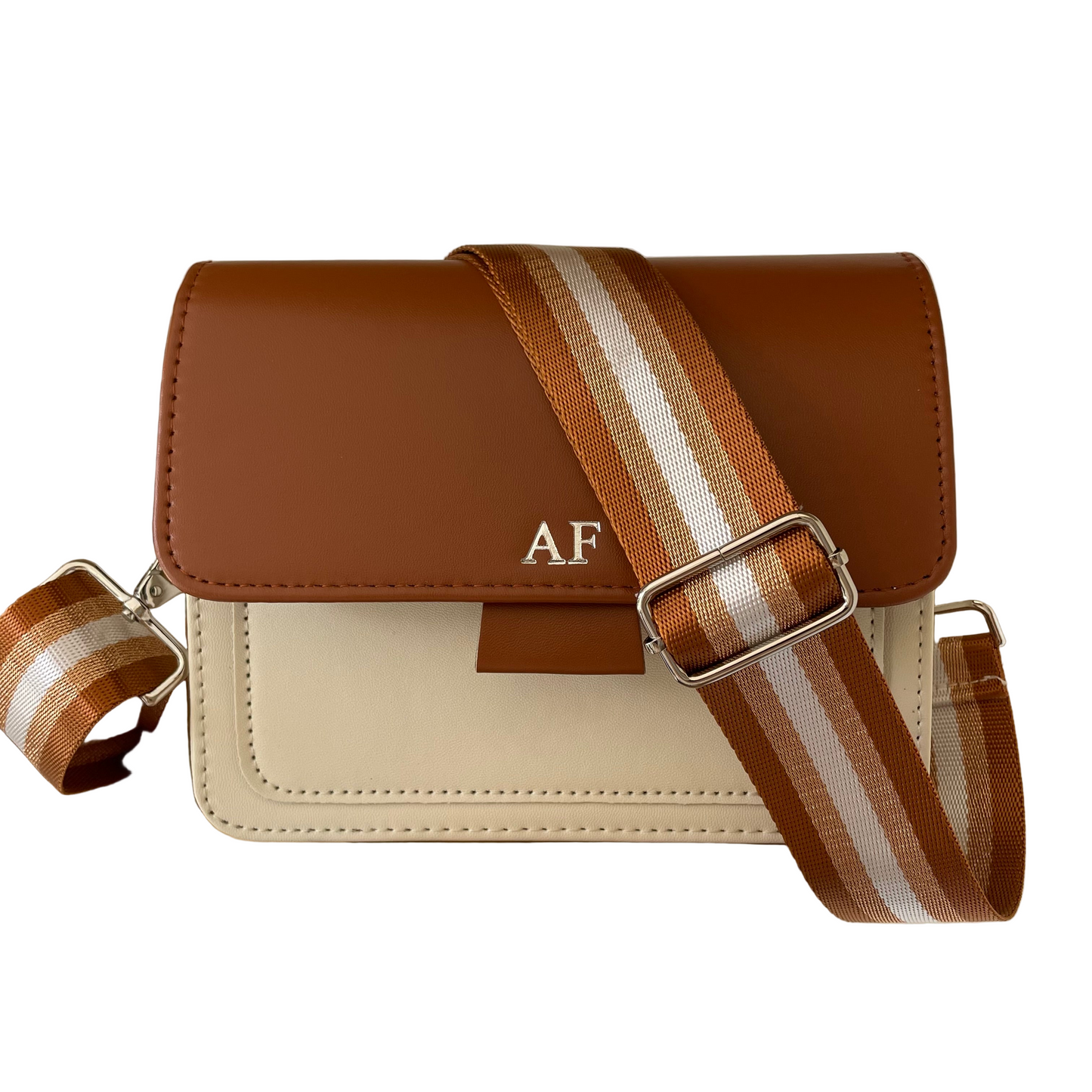 Personalised Mini MICHELLE Embossed Faux Leather Cross Body Bag