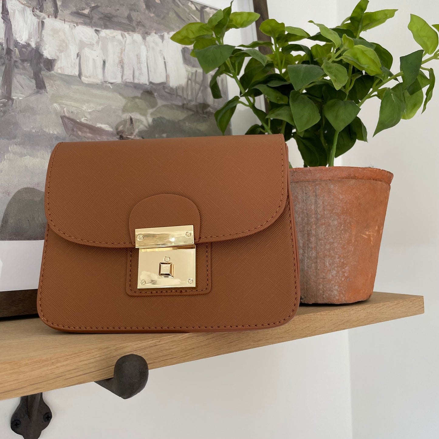 Personalised Saffiano Leather FRANKIE Cross body bag
