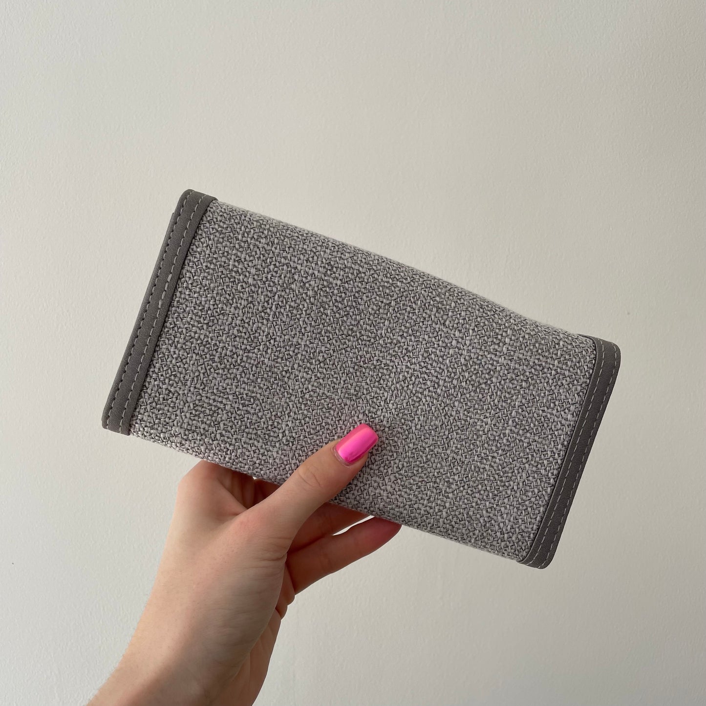 Personalised Canvas Initial Long Purse