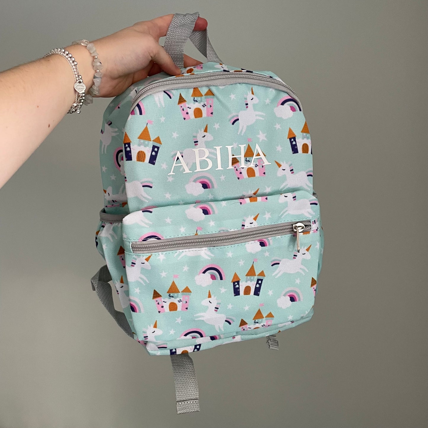 Personalised Childrens Girls Backpack Rucksack Lunchbag