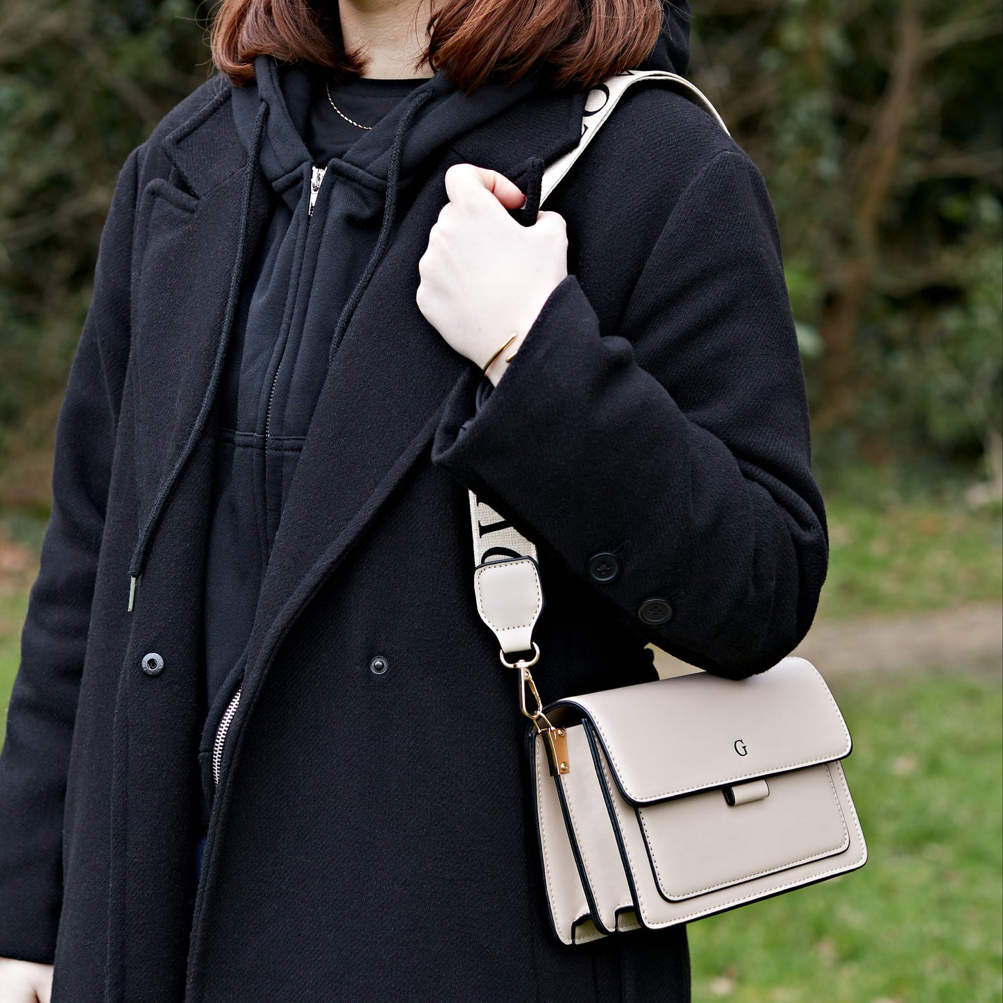 Personalised MICHELLE Embossed Faux Leather Cross Body Bag
