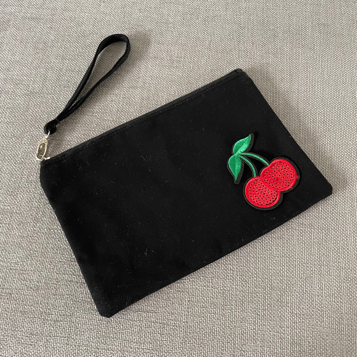 Personalised Cherry Large Chain Initial Tote Bags