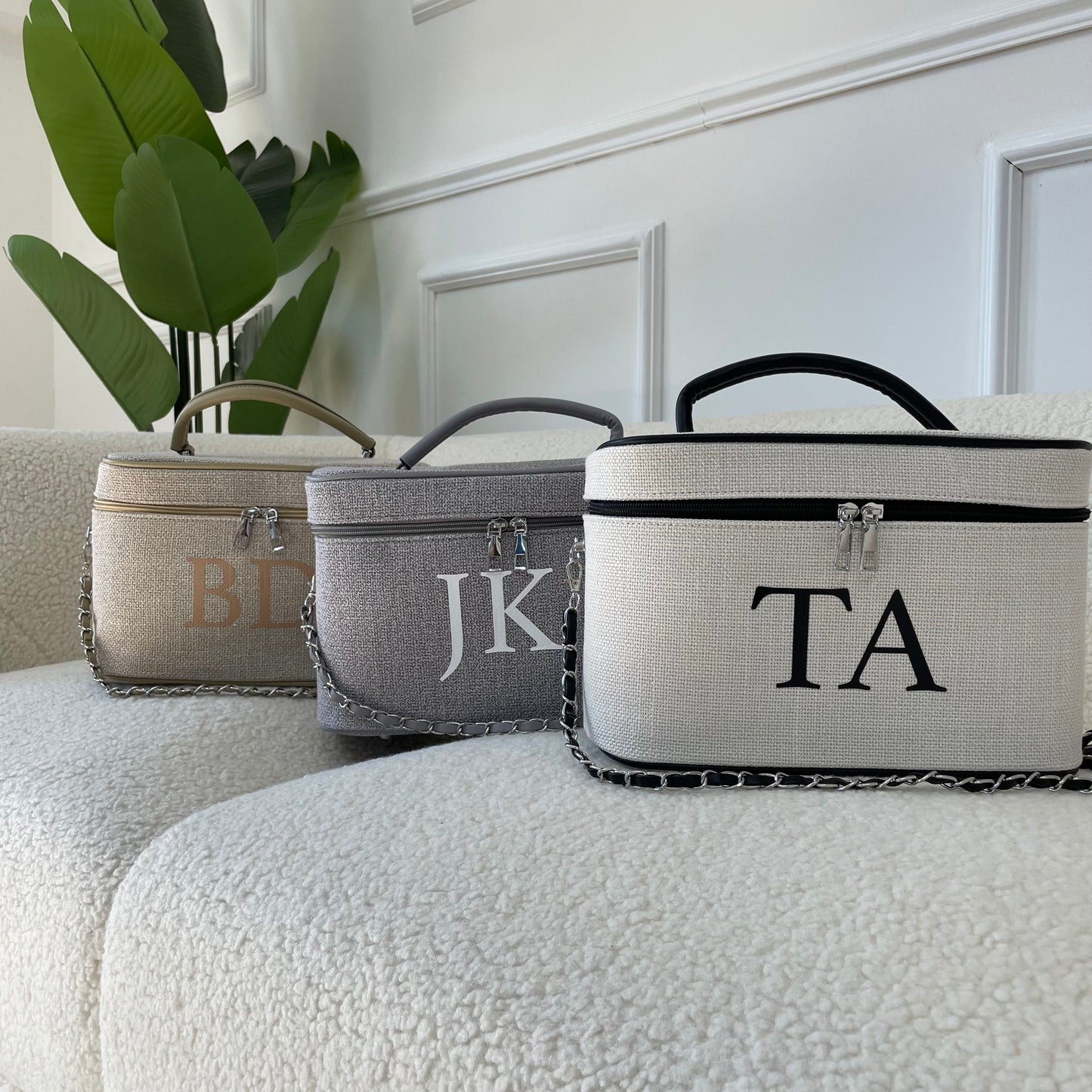 Personalised Canvas Chain Trunk Bag