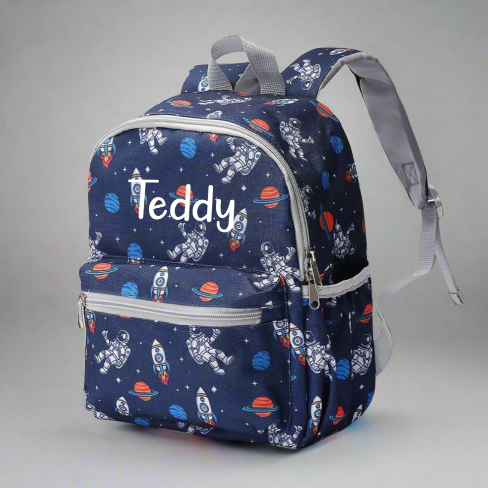 Personalised Childrens Boys Backpack Rucksack Lunchbag
