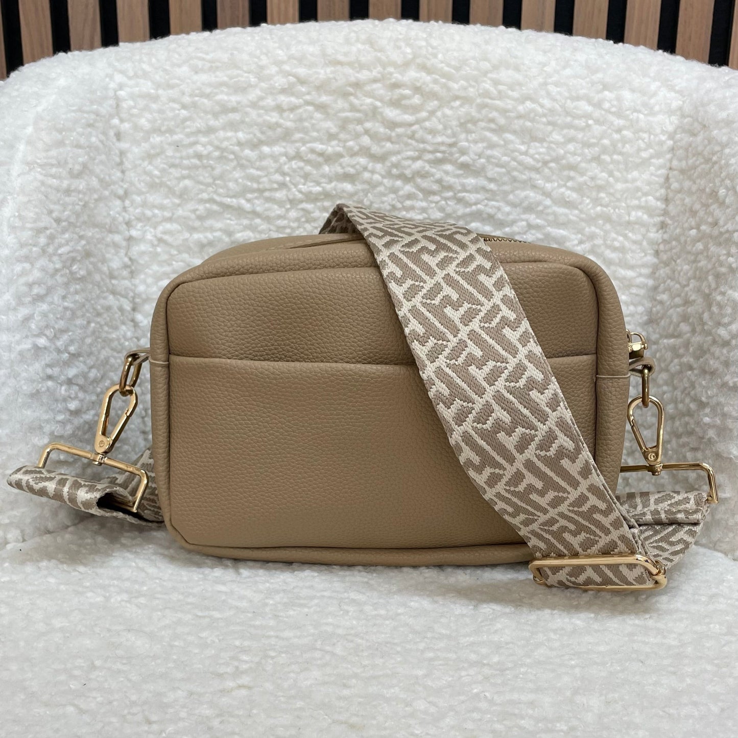 Personalised Embossed Cross Body Camera Bag