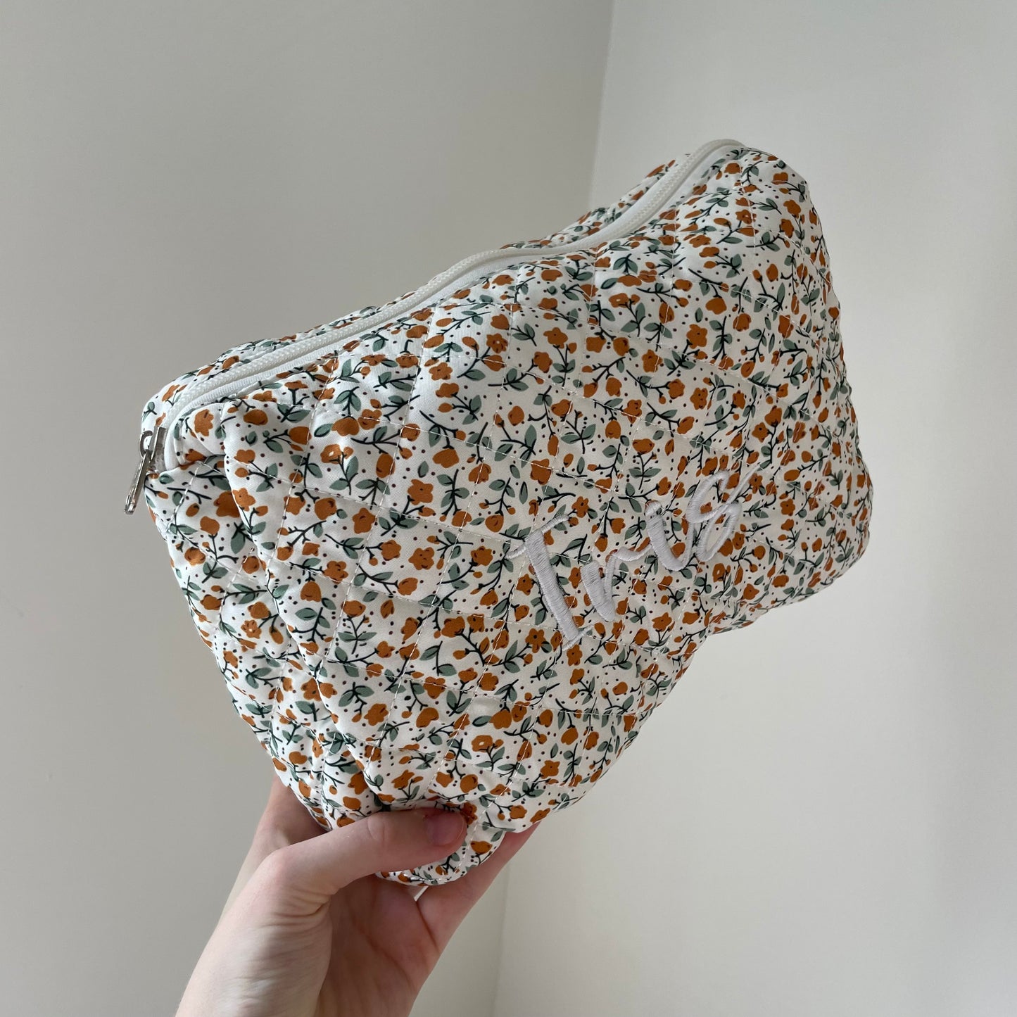 Personalised Embroidered Ditsy Cosmetic Bags