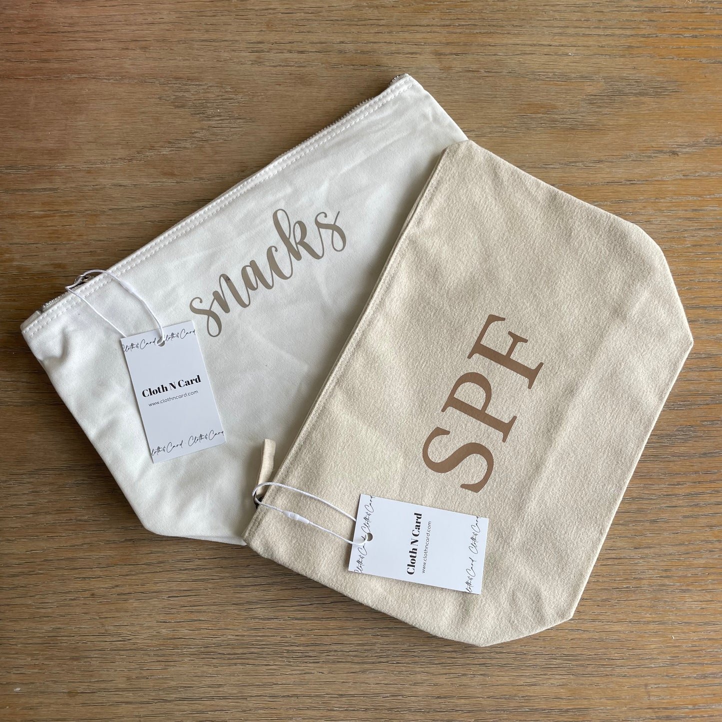 Personalised Canvas Pouch Toiletry Makeup Cosmetic Bag Pencil Case