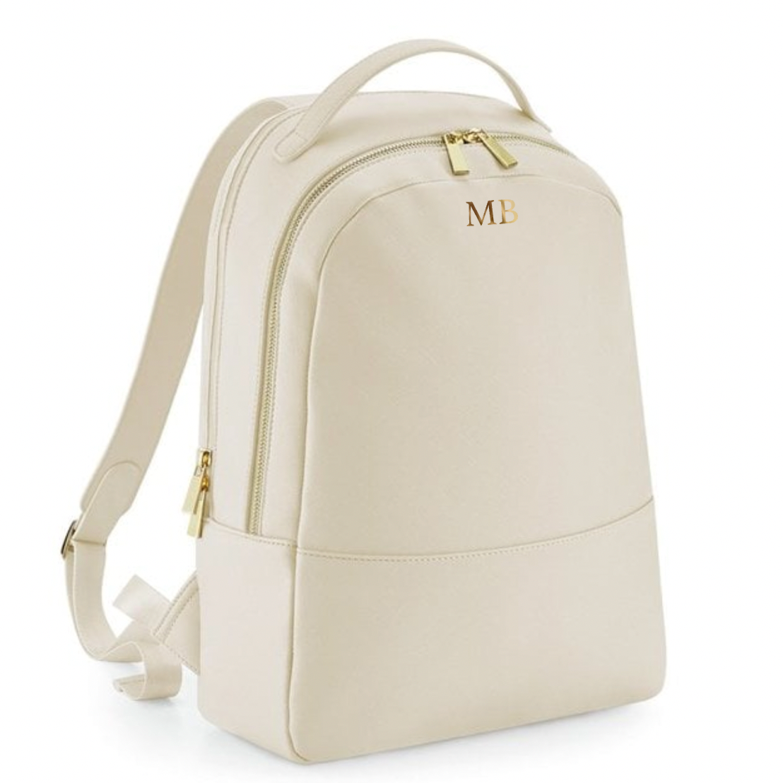 Personalised Saffiano Leather Backpack Bag