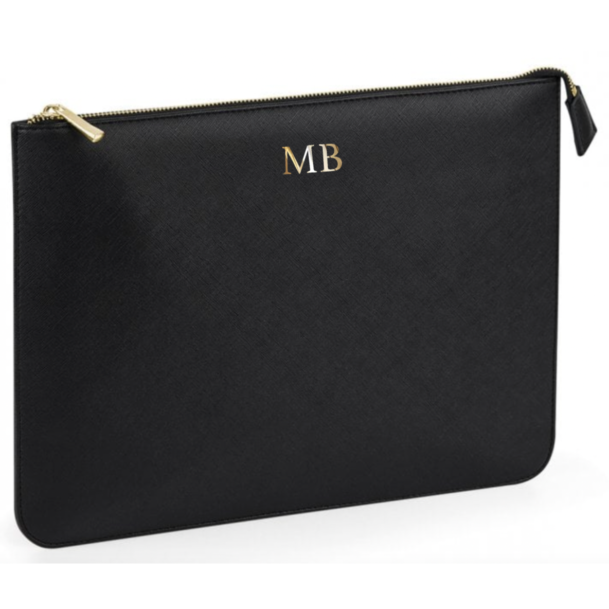 Personalised Saffiano Leather Document Briefcase Laptop Case Sleeve
