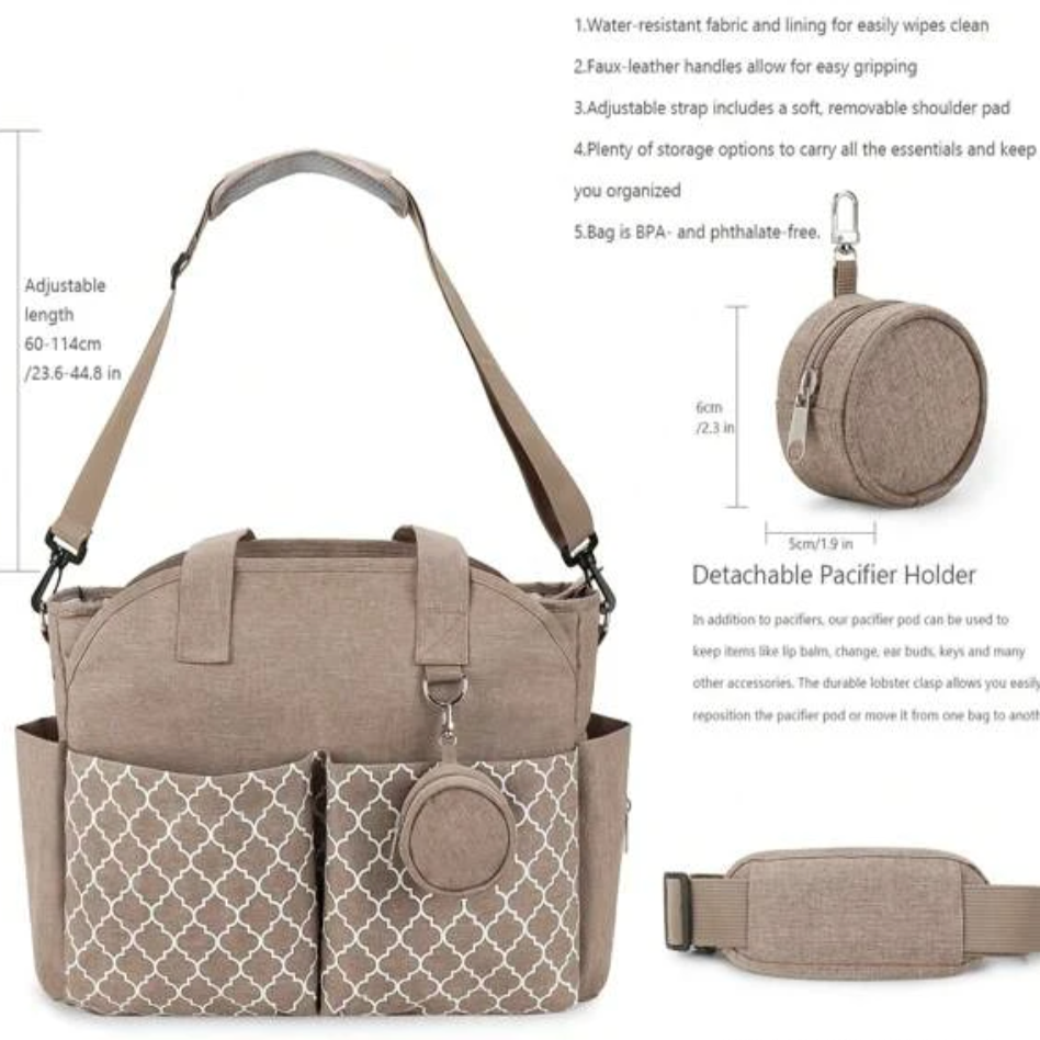 Personalised Clover Stroller Buggy Organiser Baby Bag
