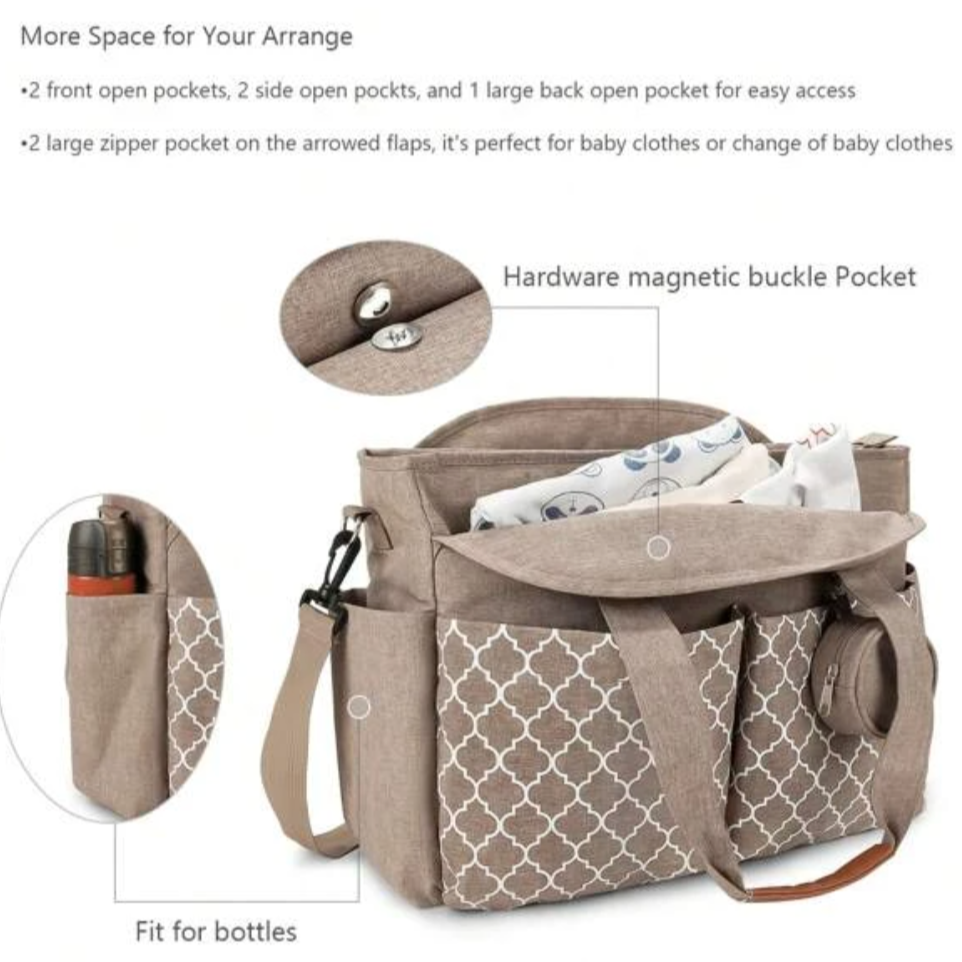 Personalised Clover Stroller Buggy Organiser Baby Bag