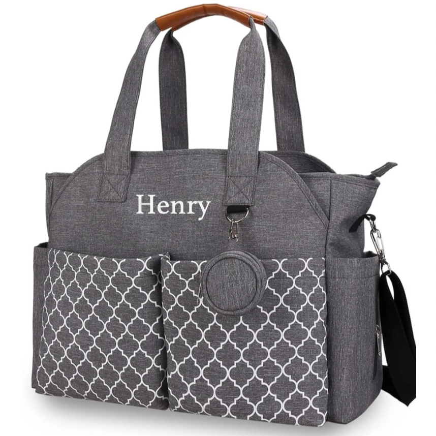 Personalised Clover Stroller Buggy Organiser Baby Bag