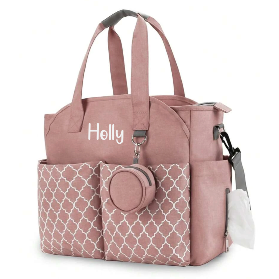 Personalised Clover Stroller Buggy Organiser Baby Bag