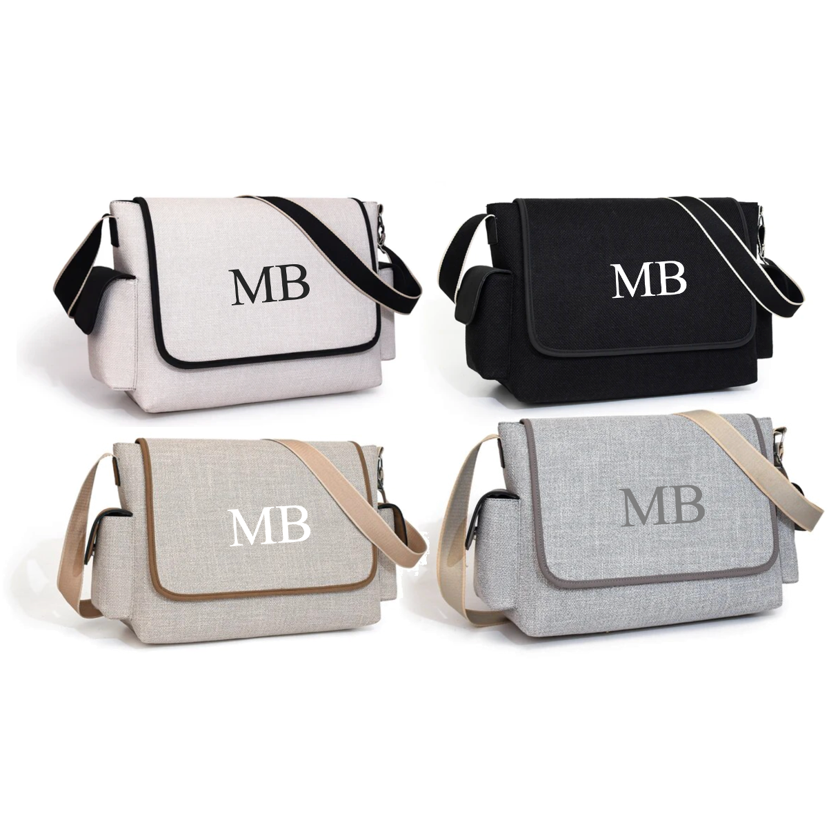 Personalised Canvas Stroller Buggy Nappy Organiser Baby Bag
