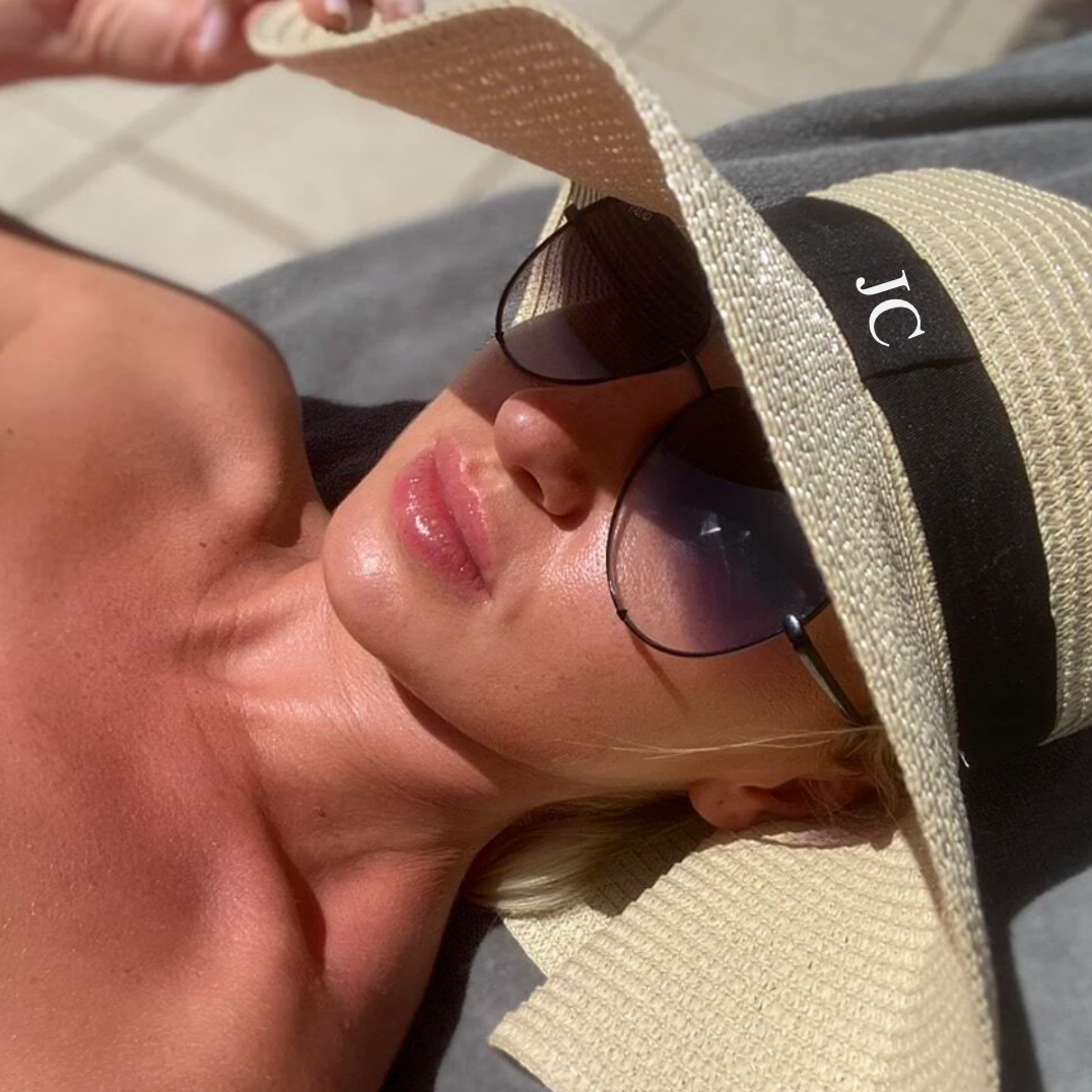 Floppy monogrammed sun hat on sale