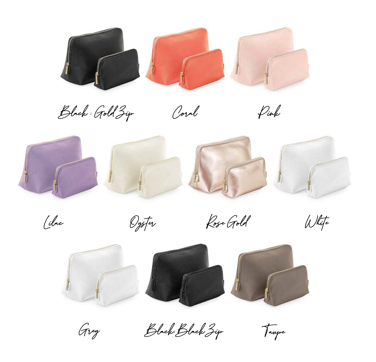 Personalised Saffiano Leather Cosmetic Makeup Toiletry Bag