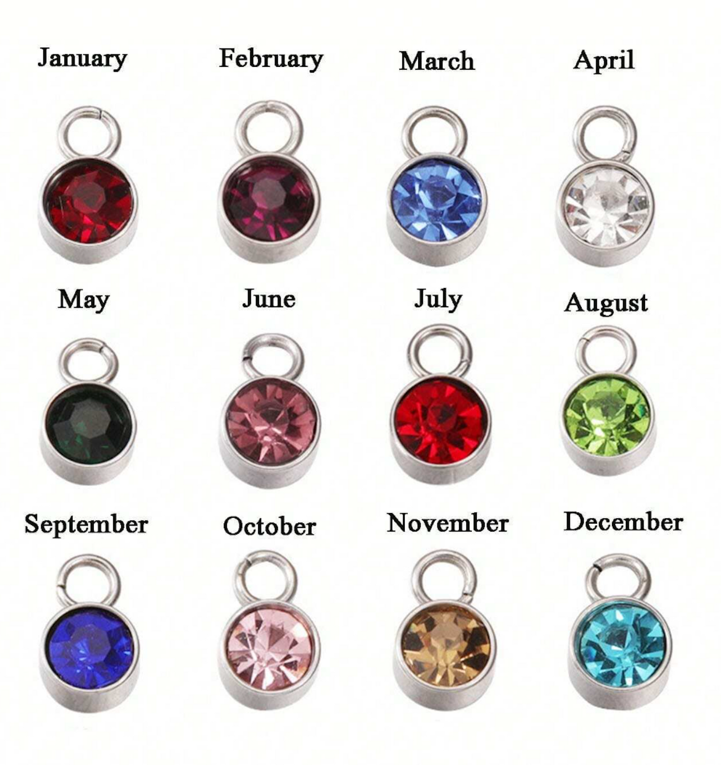 Personalised Heart Knot Gemstone Bangle