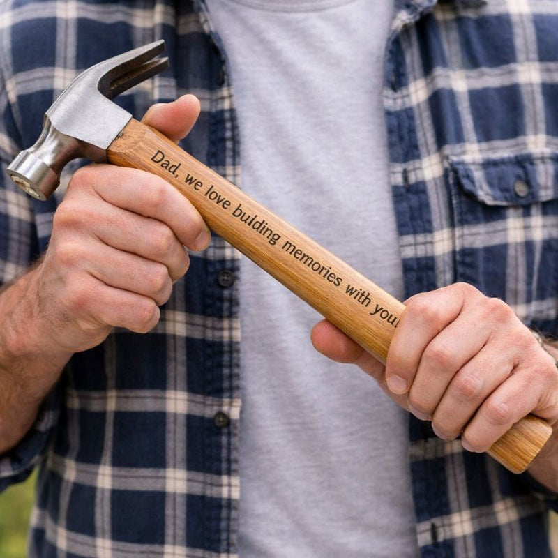 Personalised Engraved Wooden Tool Set