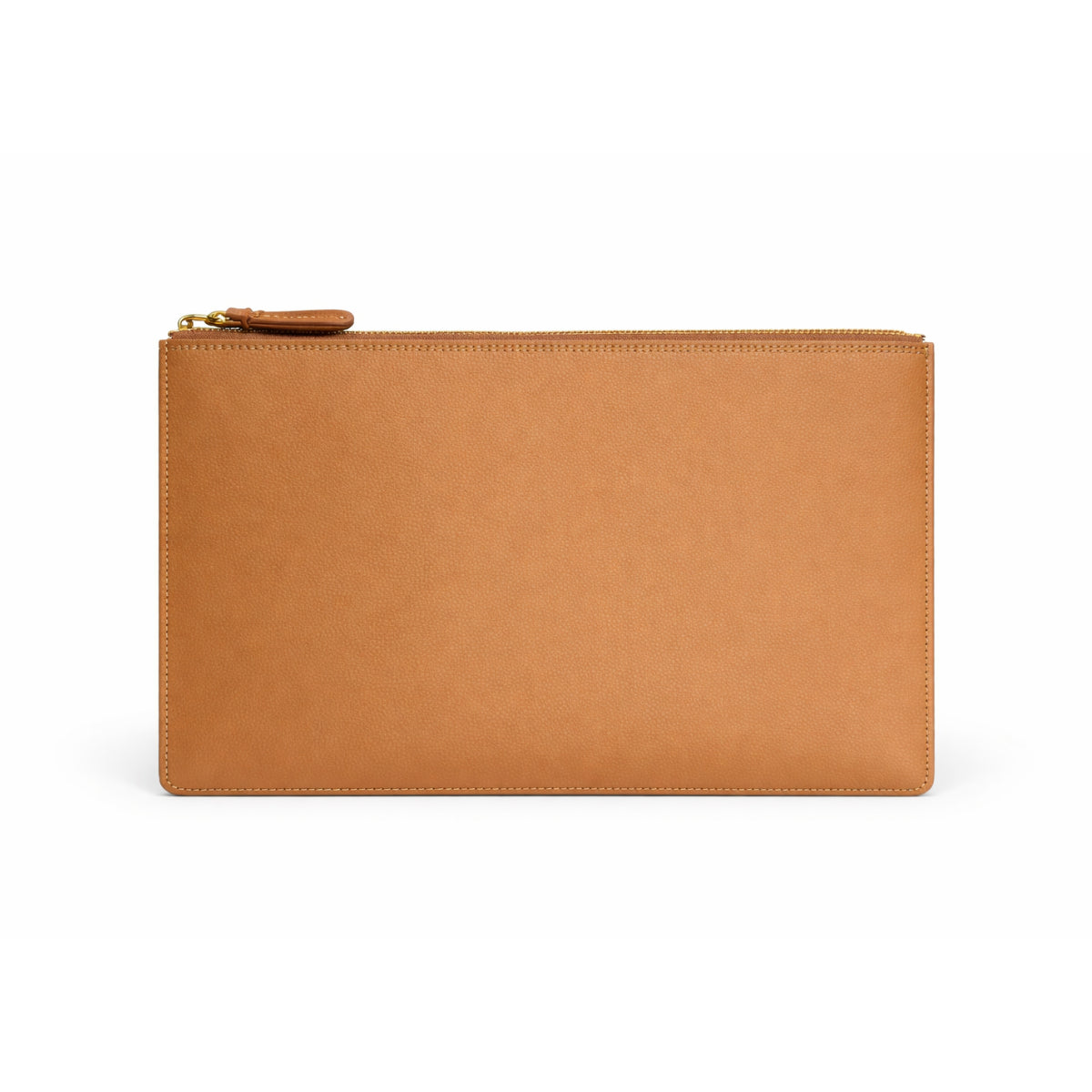 Brown faux leather sleeve