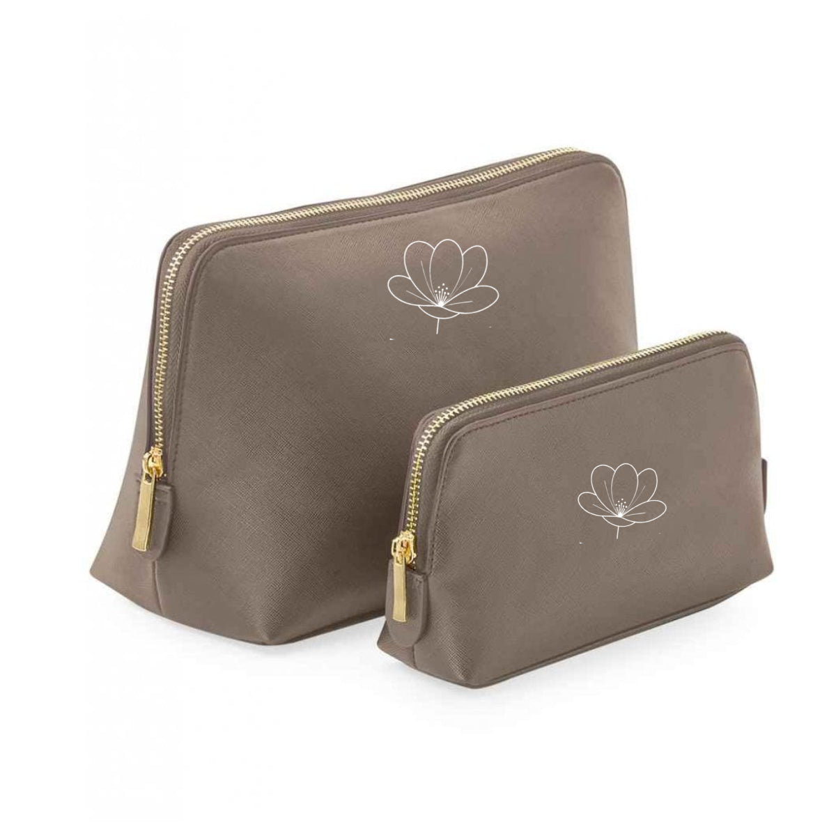 Logo Printed Saffiano Pouch