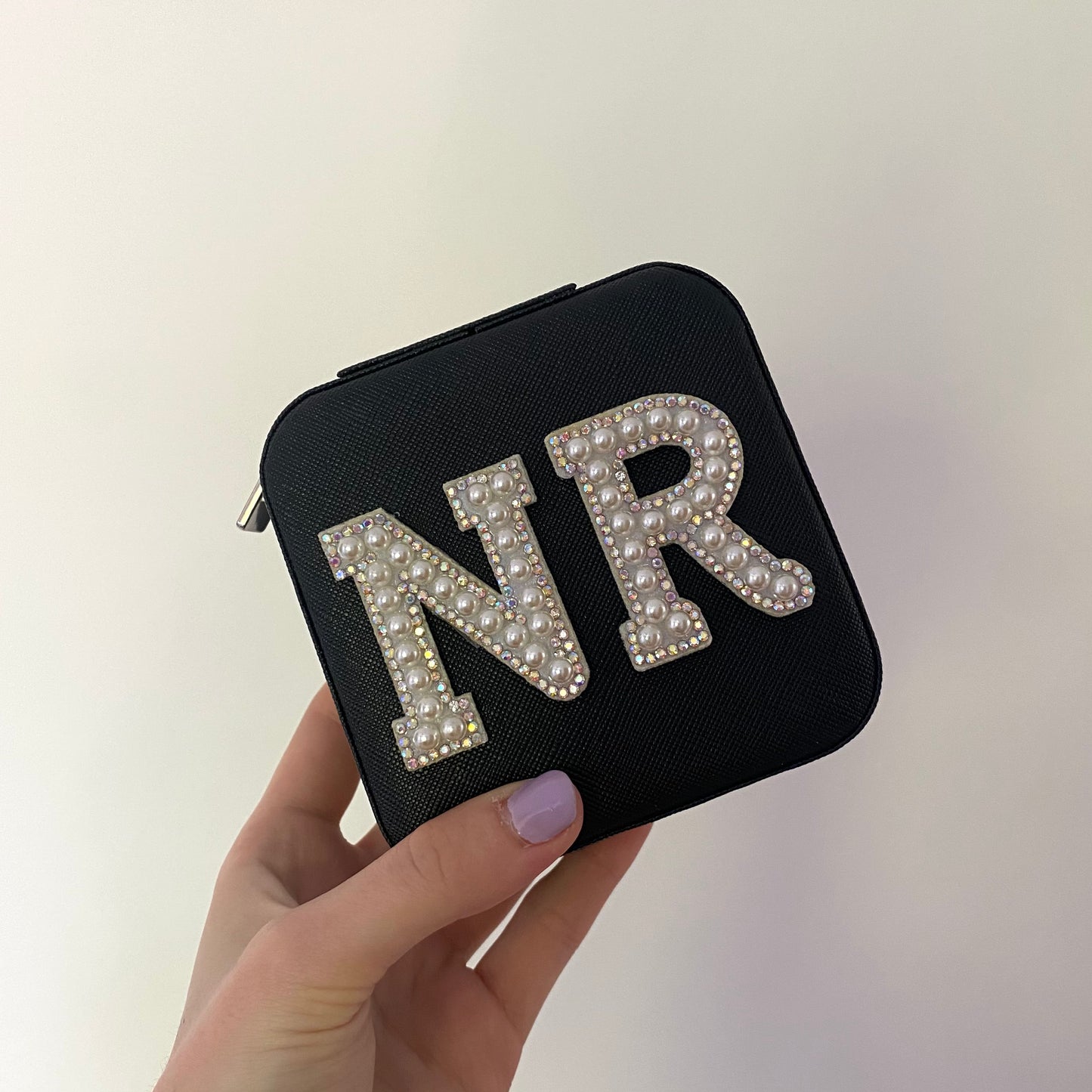 Personalised Patch Initials Jewellery Box