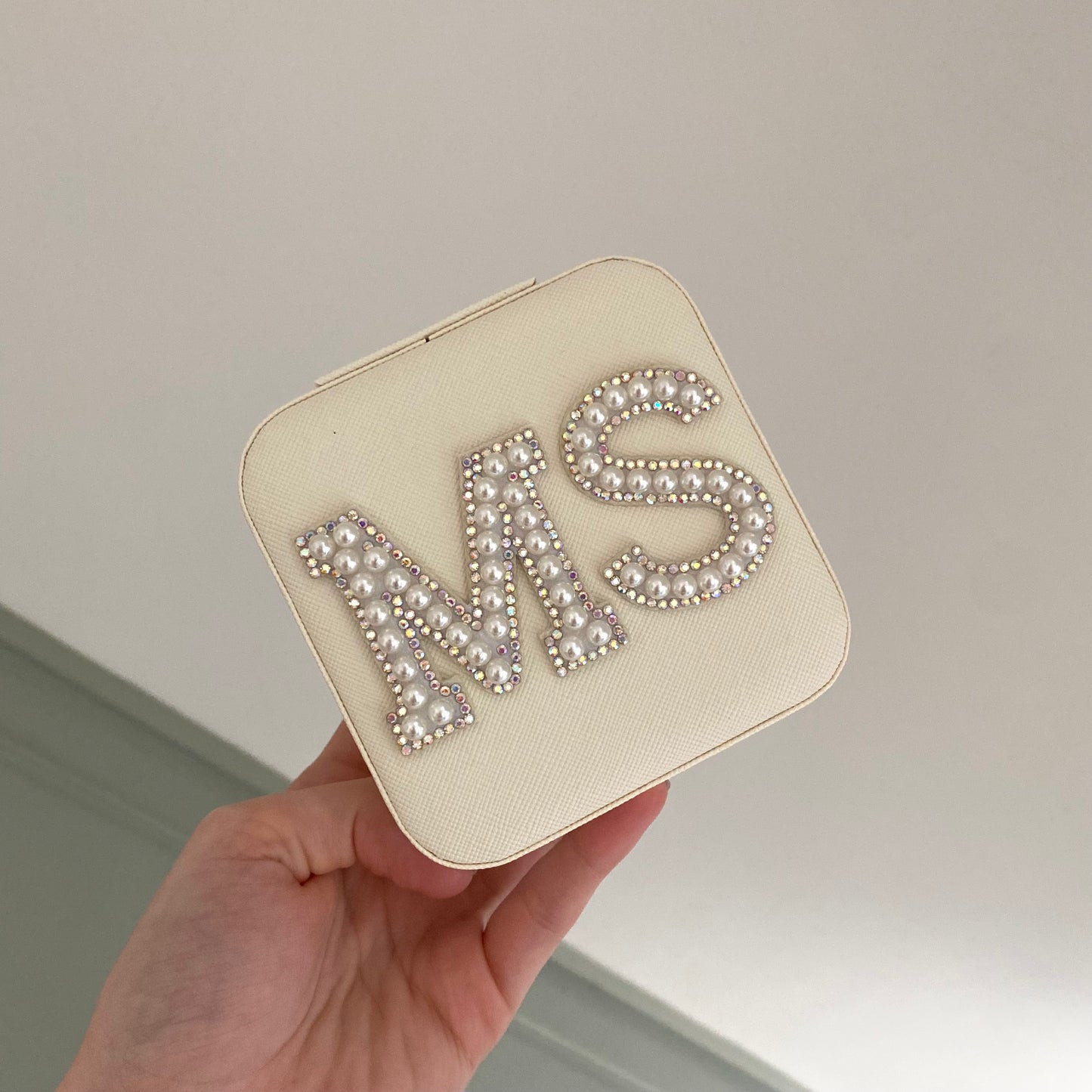 Personalised Patch Initials Jewellery Box