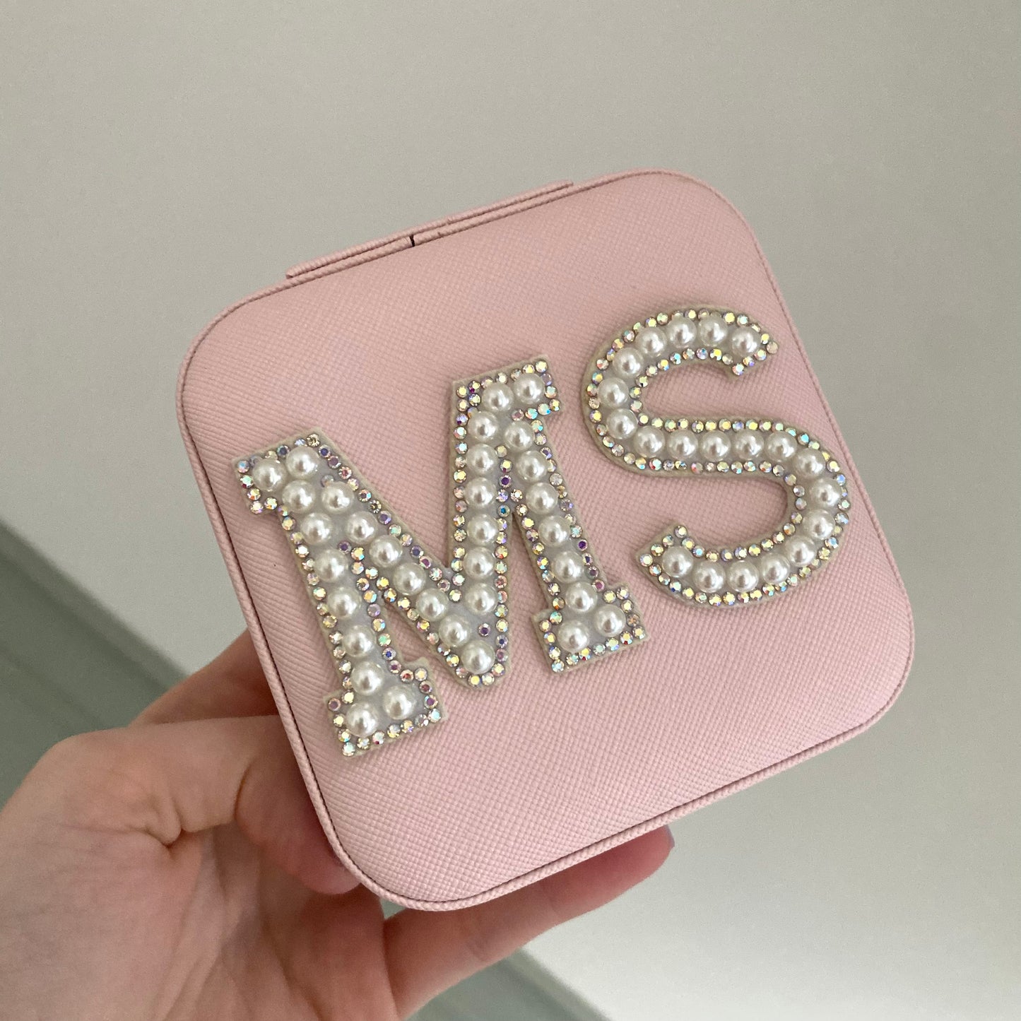 Personalised Patch Initials Jewellery Box