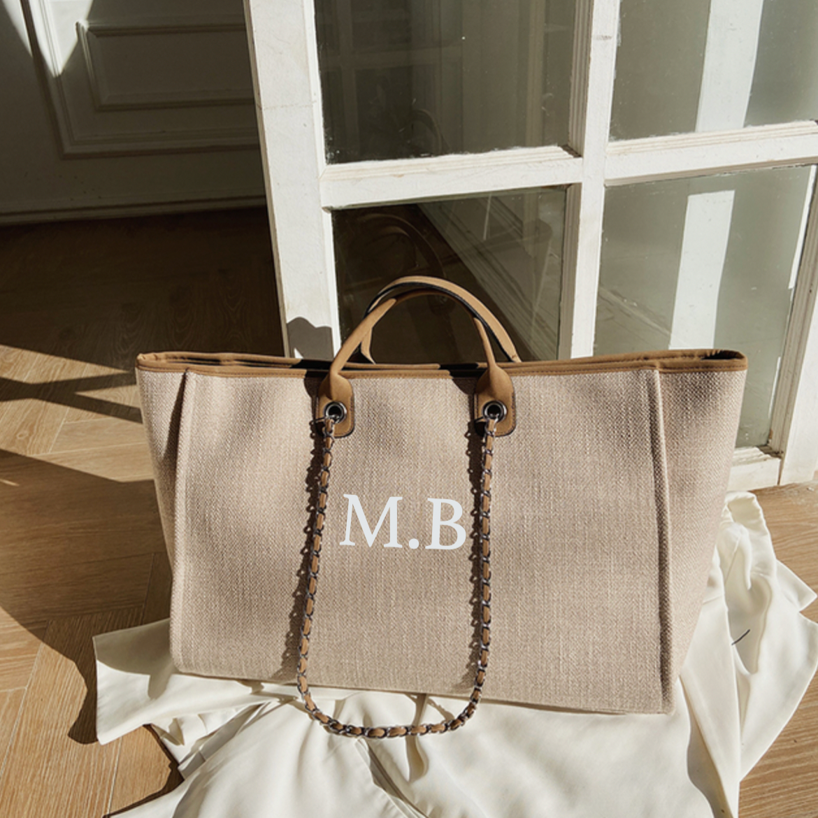 Personalised Extra Large Overnight Initial Tote Bags