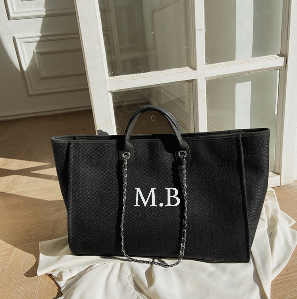 Personalised Extra Large Overnight Initial Tote Bags
