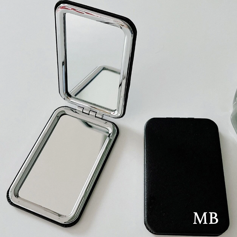 Personalised Faux Leather Pocket Mirror Pouch